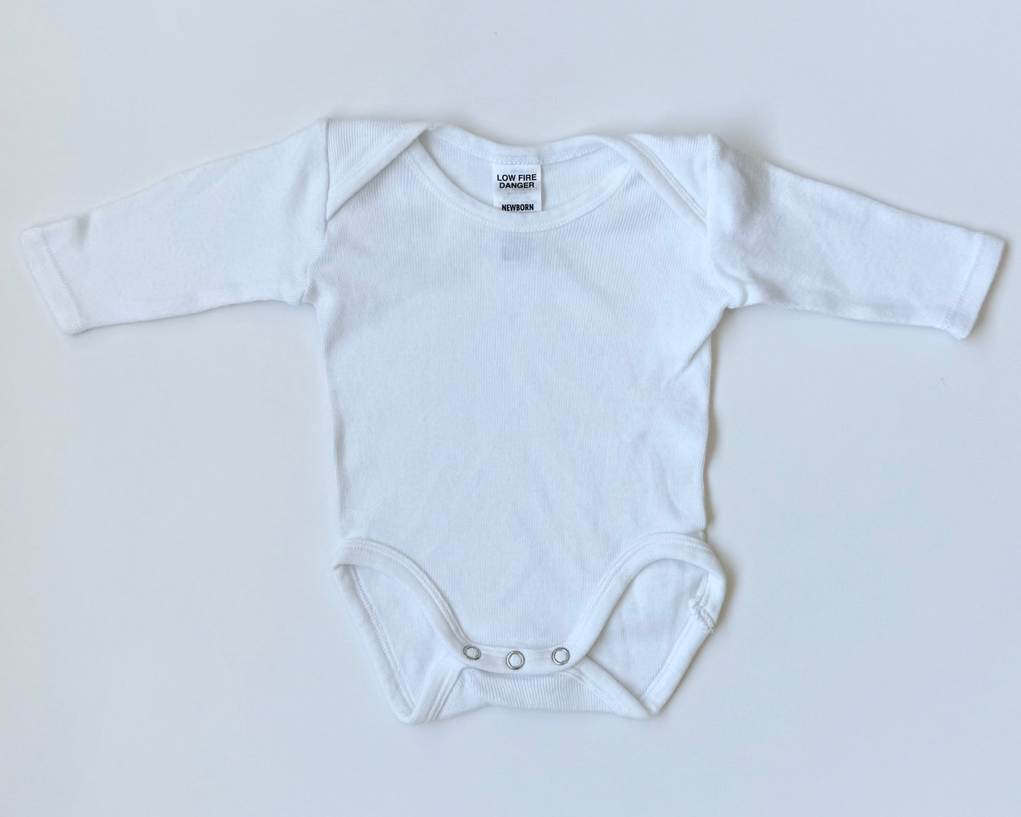 Bonds White Ribbed Onesie (Newborn)