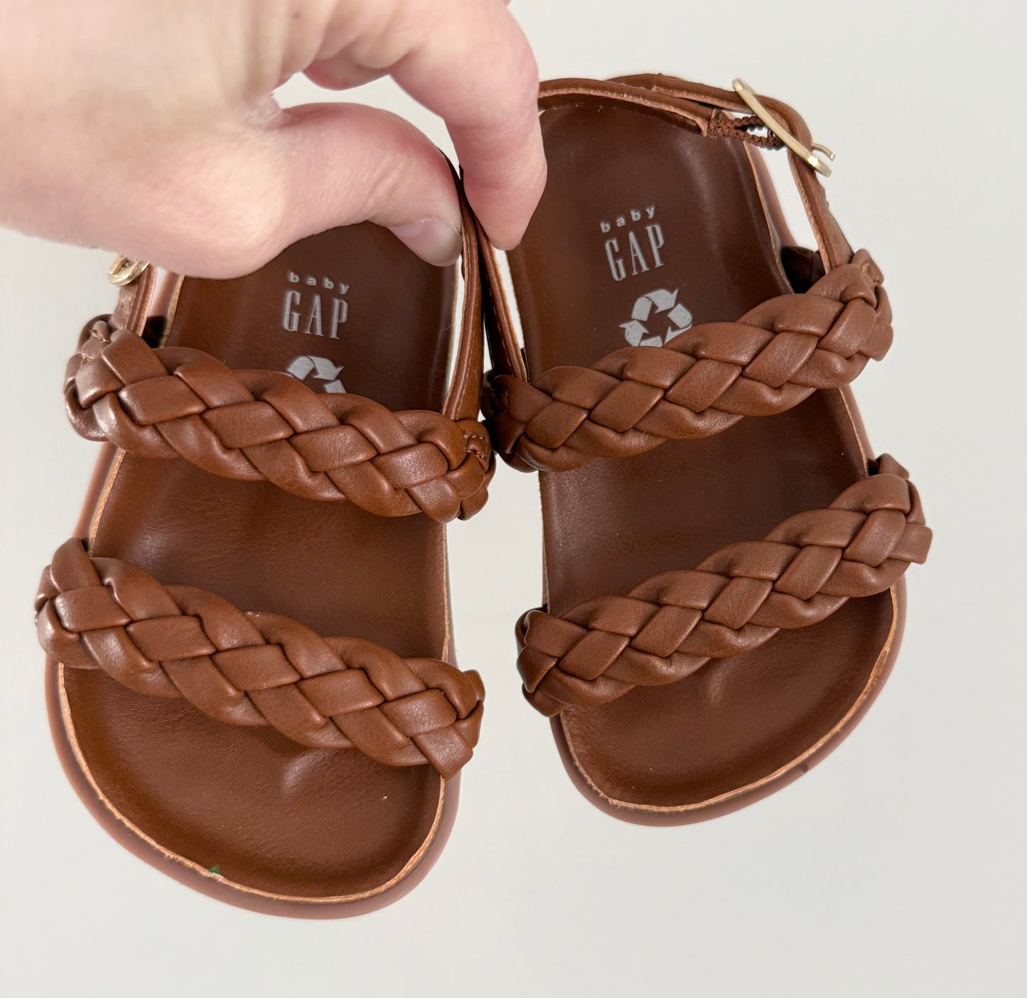 Baby Gap Brown Braided Sandals (5/6)