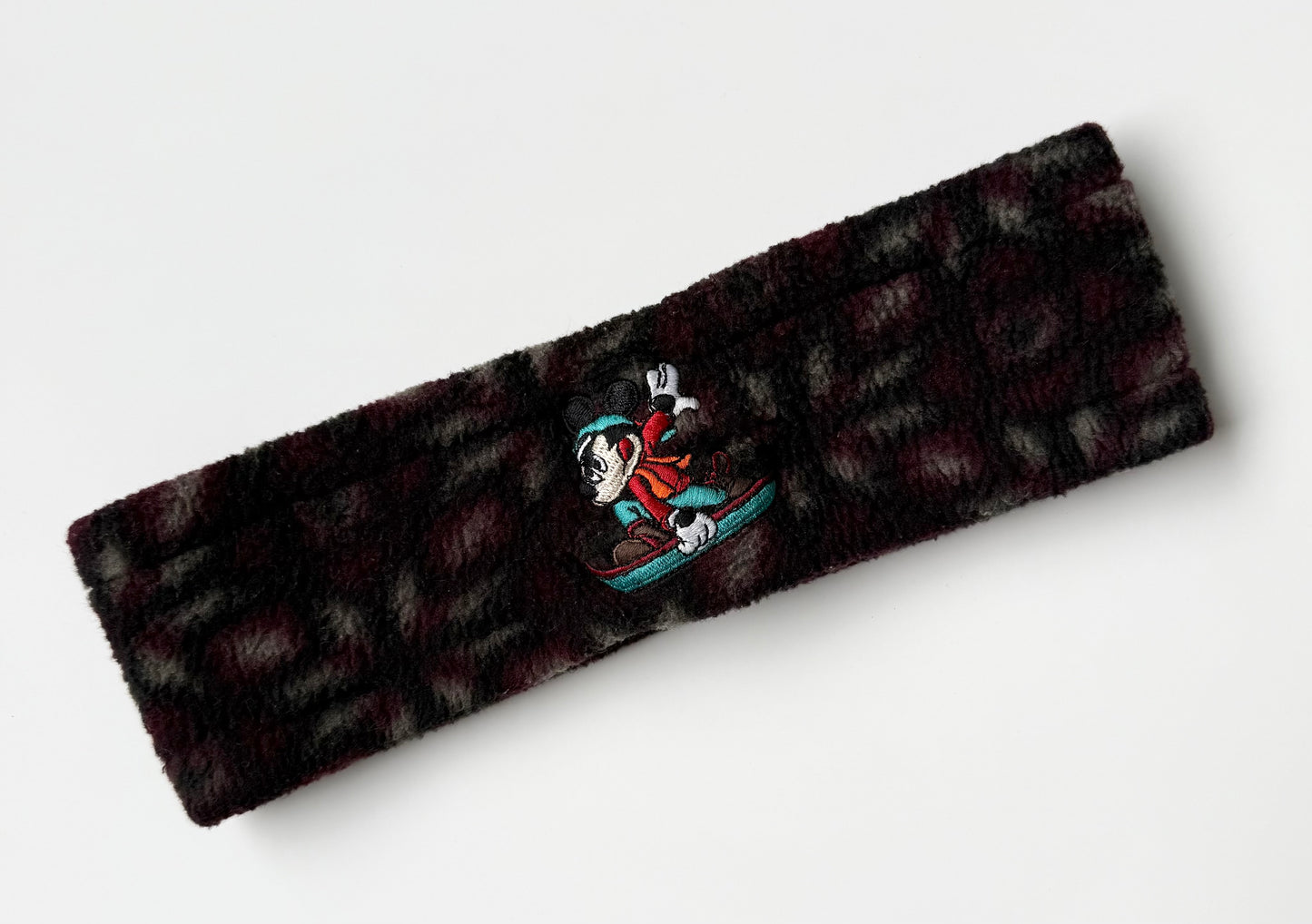 Women’s Vintage Disneys Snowbaording Mickey Fleece Ear Warmer Headband