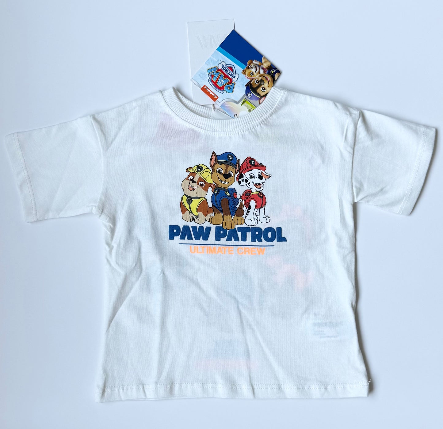 Zara x Paw Patrol White “Ultimate Crew” Characters T-Shirt - New (18 Months)