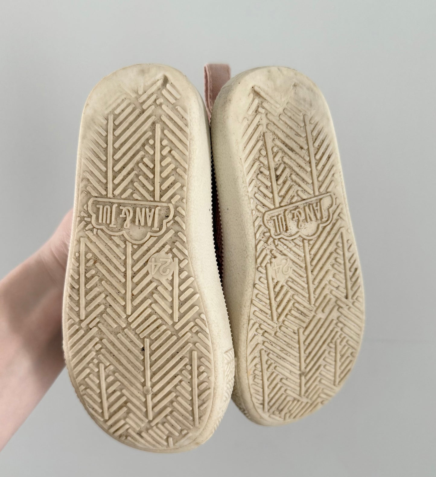 Jan & Jul Pink Knit Slip Ons (8)