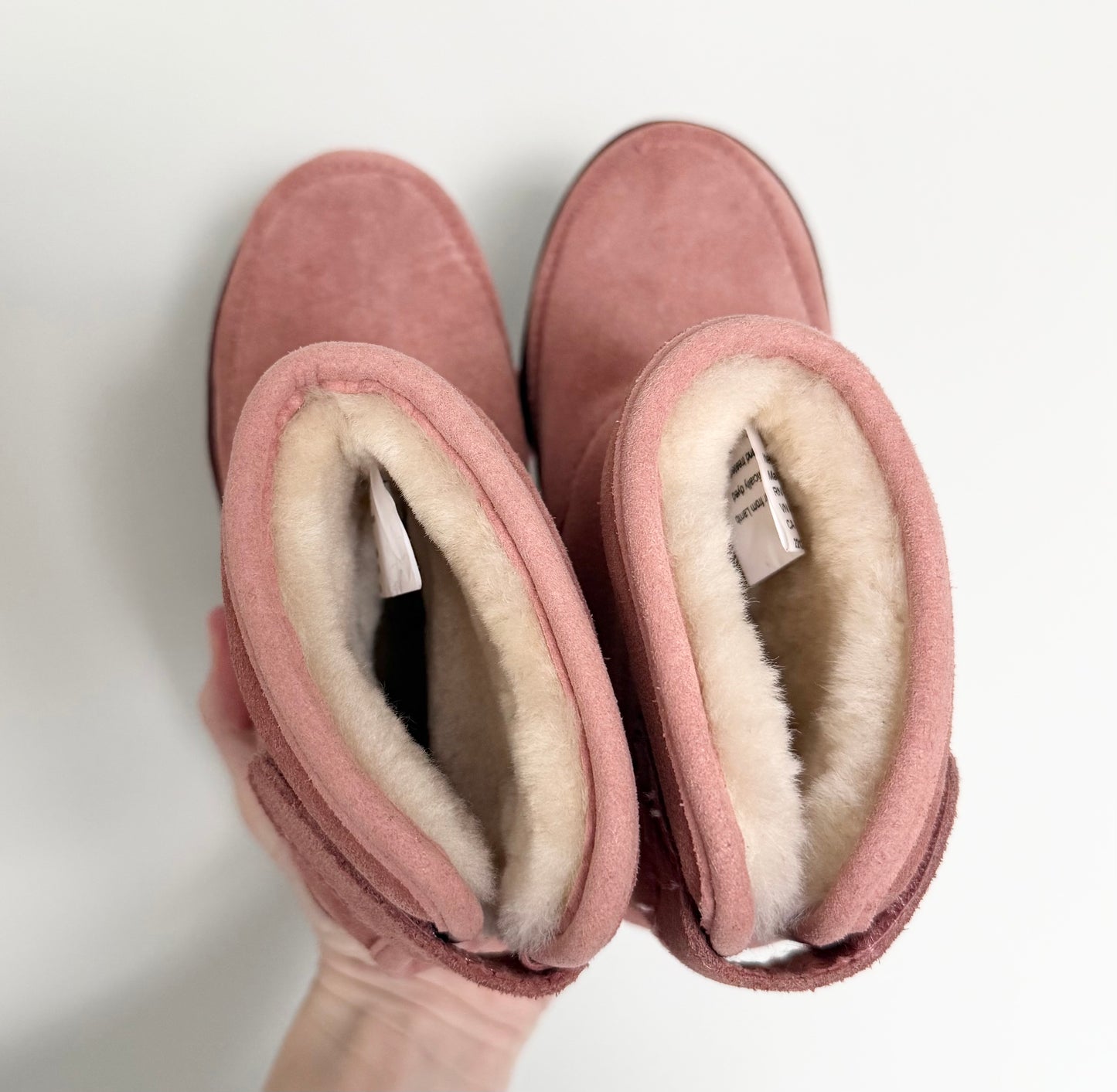 L.L.Bean Pink Suede Wicked Cozy Boots (11)