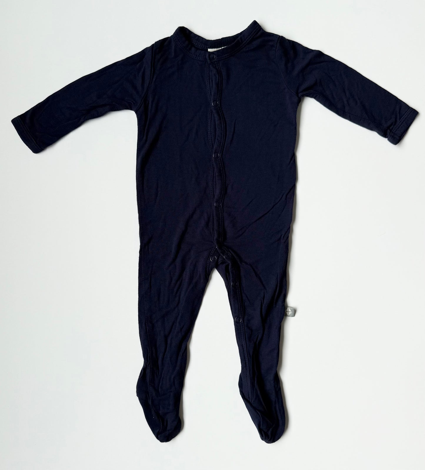 Kyte Navy Snap Footie Sleeper (0-3 Months)