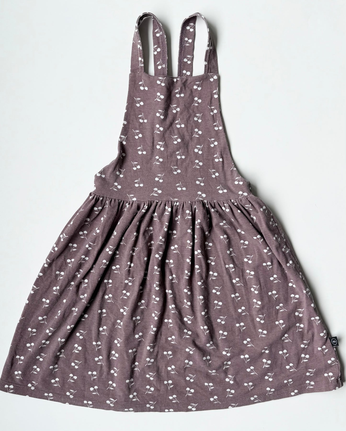 Haven Kids Dark Purple Cherries Fabric Skirtall (5T)