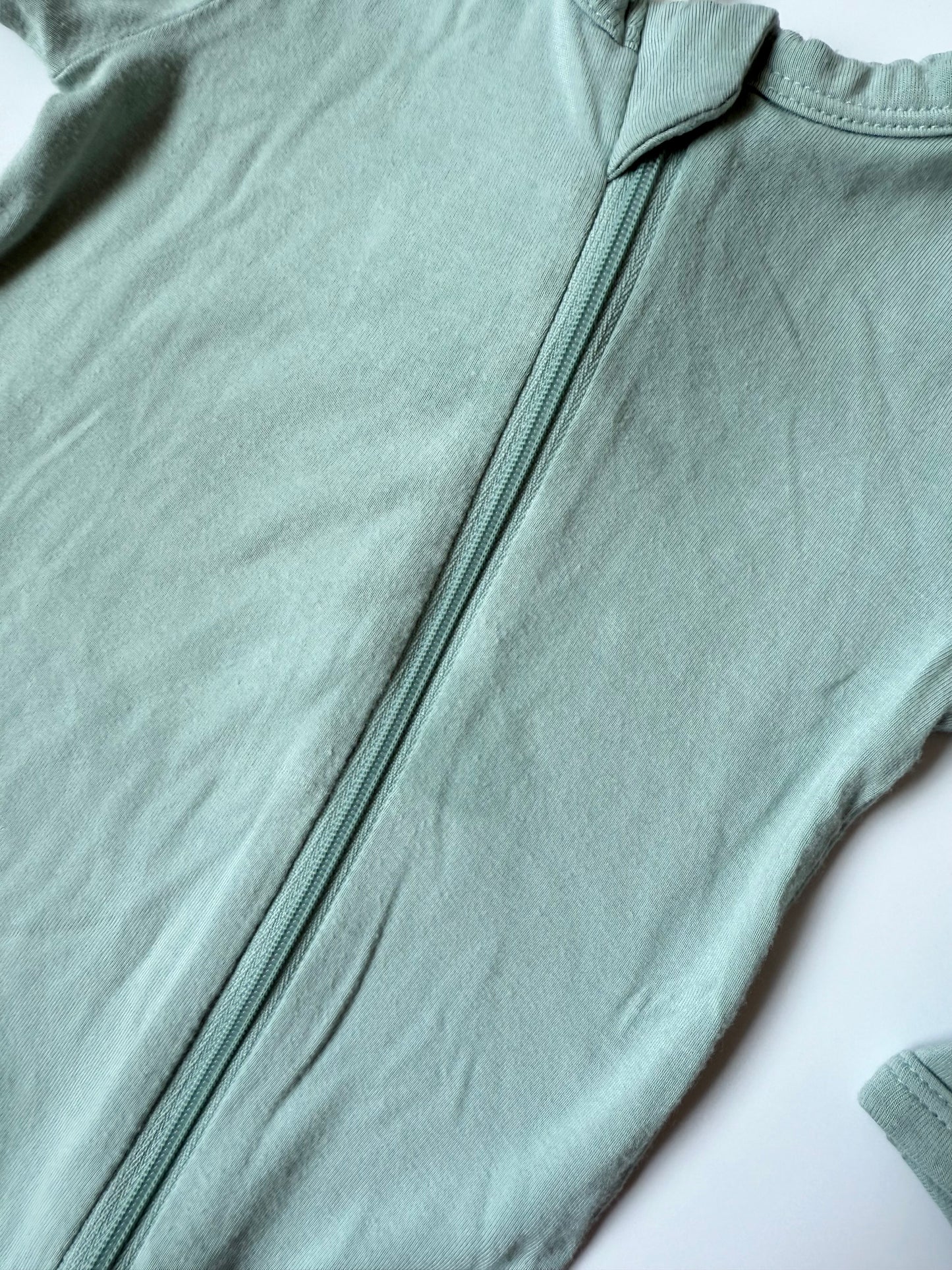 Kyte Sage Zipper Footie Sleeper (3-6 Months)