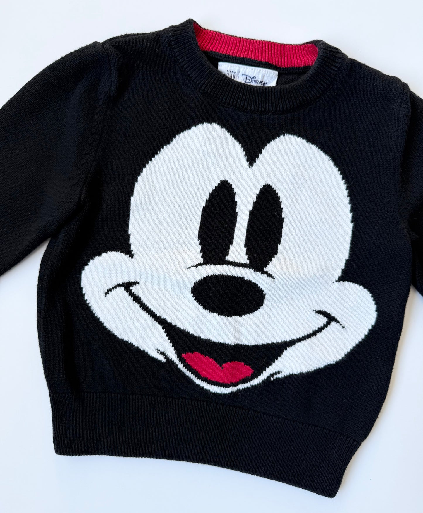 Baby Gap x Disney Black Mickey Face Knit Sweater (2T)