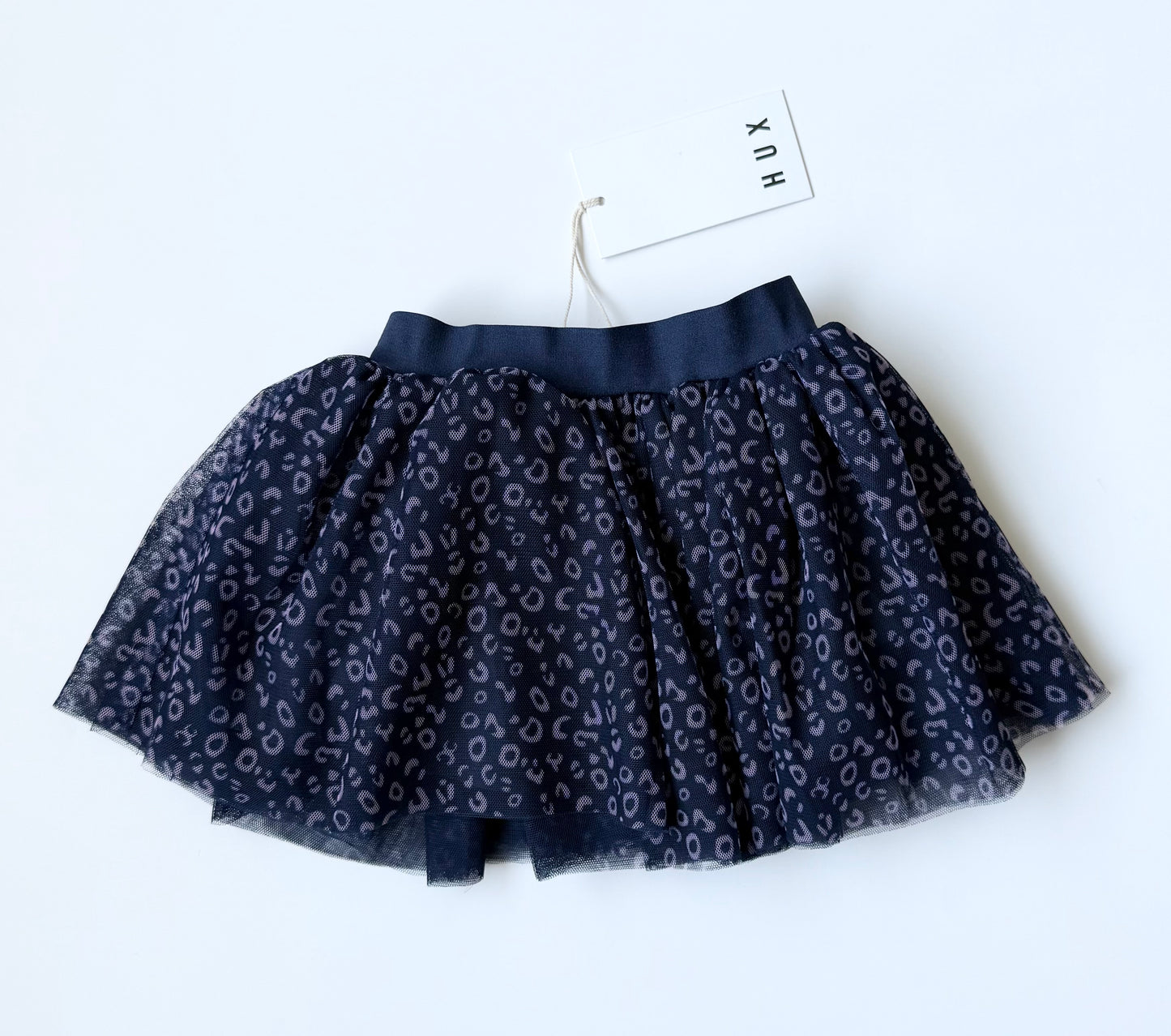 Huxbaby Navy Ditzy Animal Tulle Skirt - New (12-18 Months)