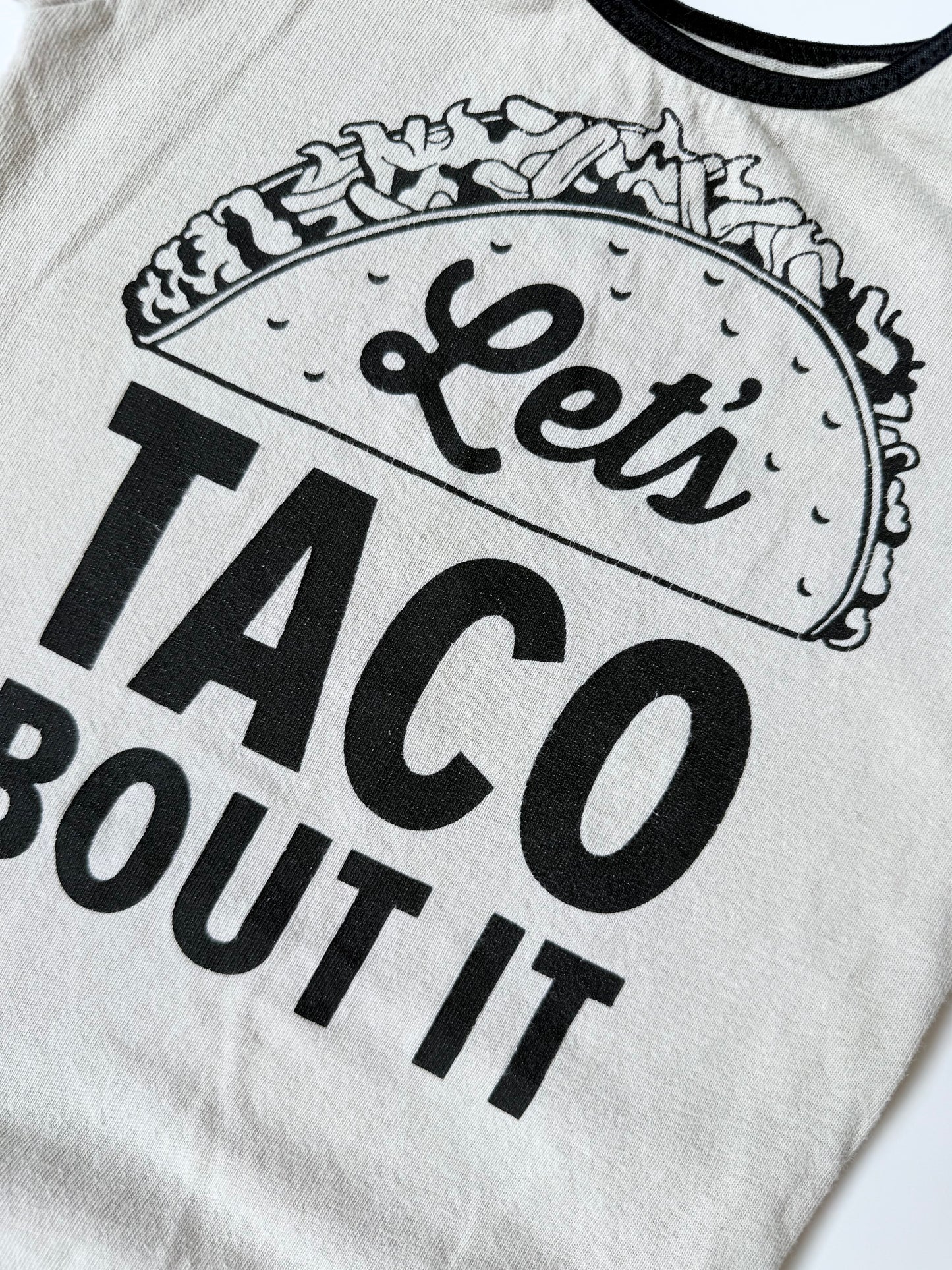 Mitch & Lu Tan “Let’s Taco Bout It” T-Shirt Jumpsuit (6-12 Months)