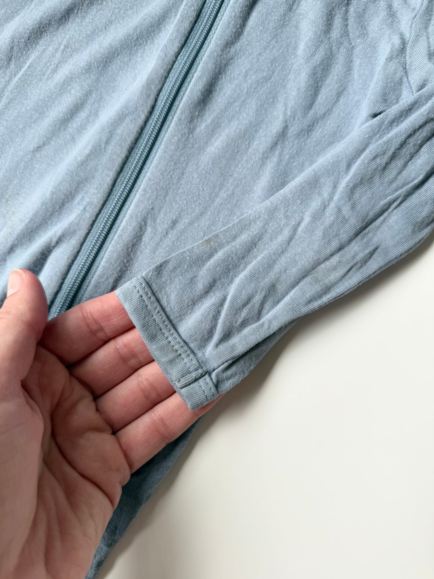 Kyte Slate Zipper Footie Sleeper (6-12 Months)