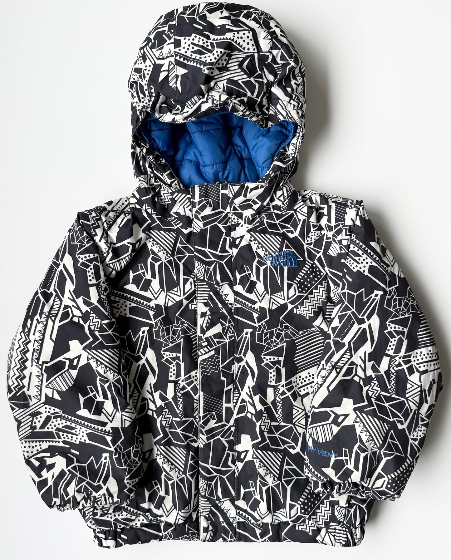 The North Face Darten Black & White Geometric Winter Jacket (3T)