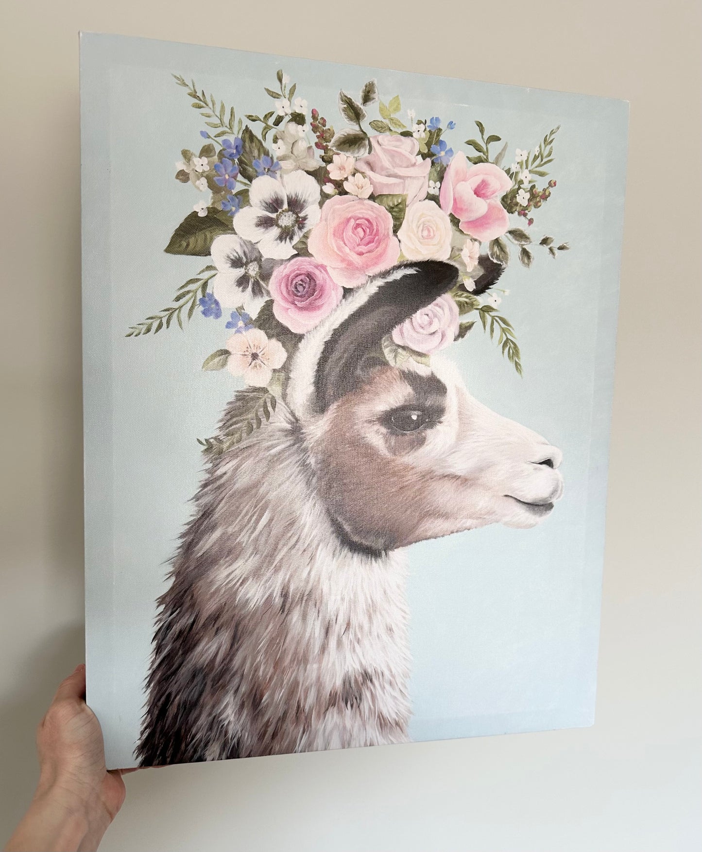 Llama Flower Crown Nursery Room Decor