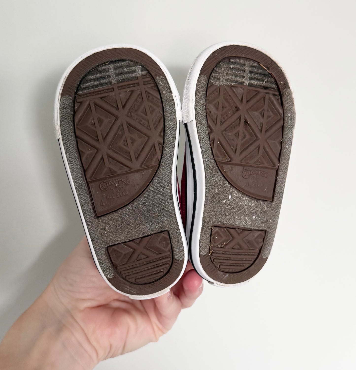 Converse Maroon Lace Up Sneakers (4)