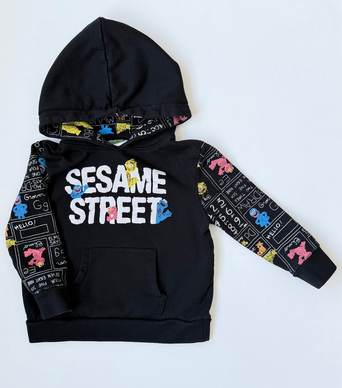 Sesame Street Black Hoodie (3T)