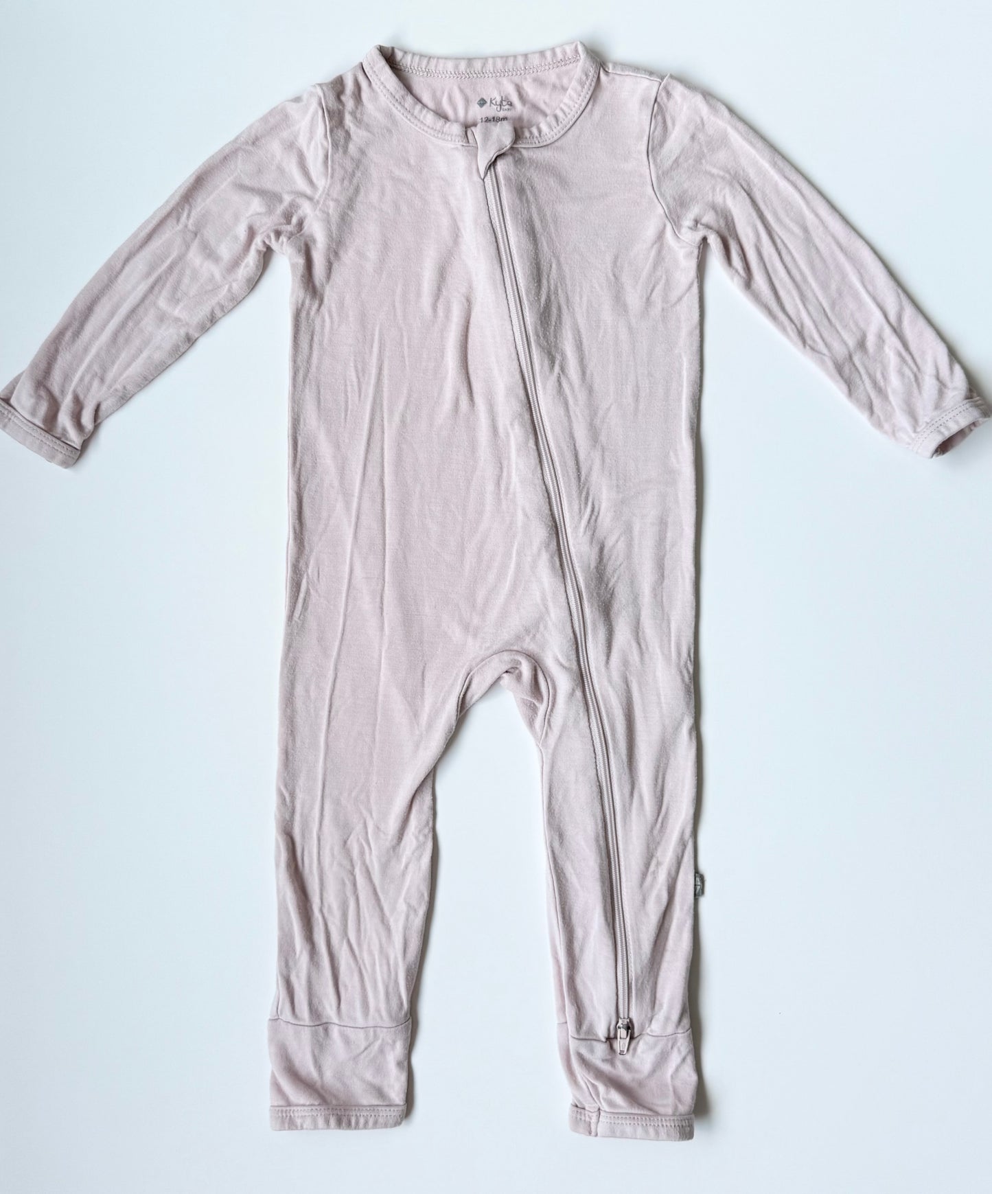 Kyte Blush Zipper Romper (12-18 Months)