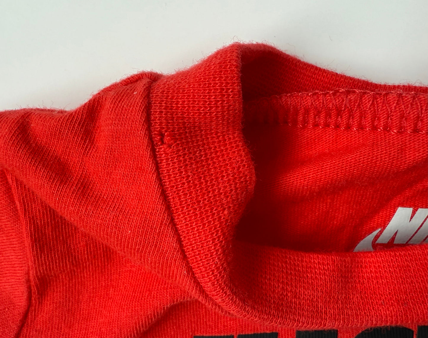 Nike Bright Red “Just Do It” Shorty Romper (3 Months)