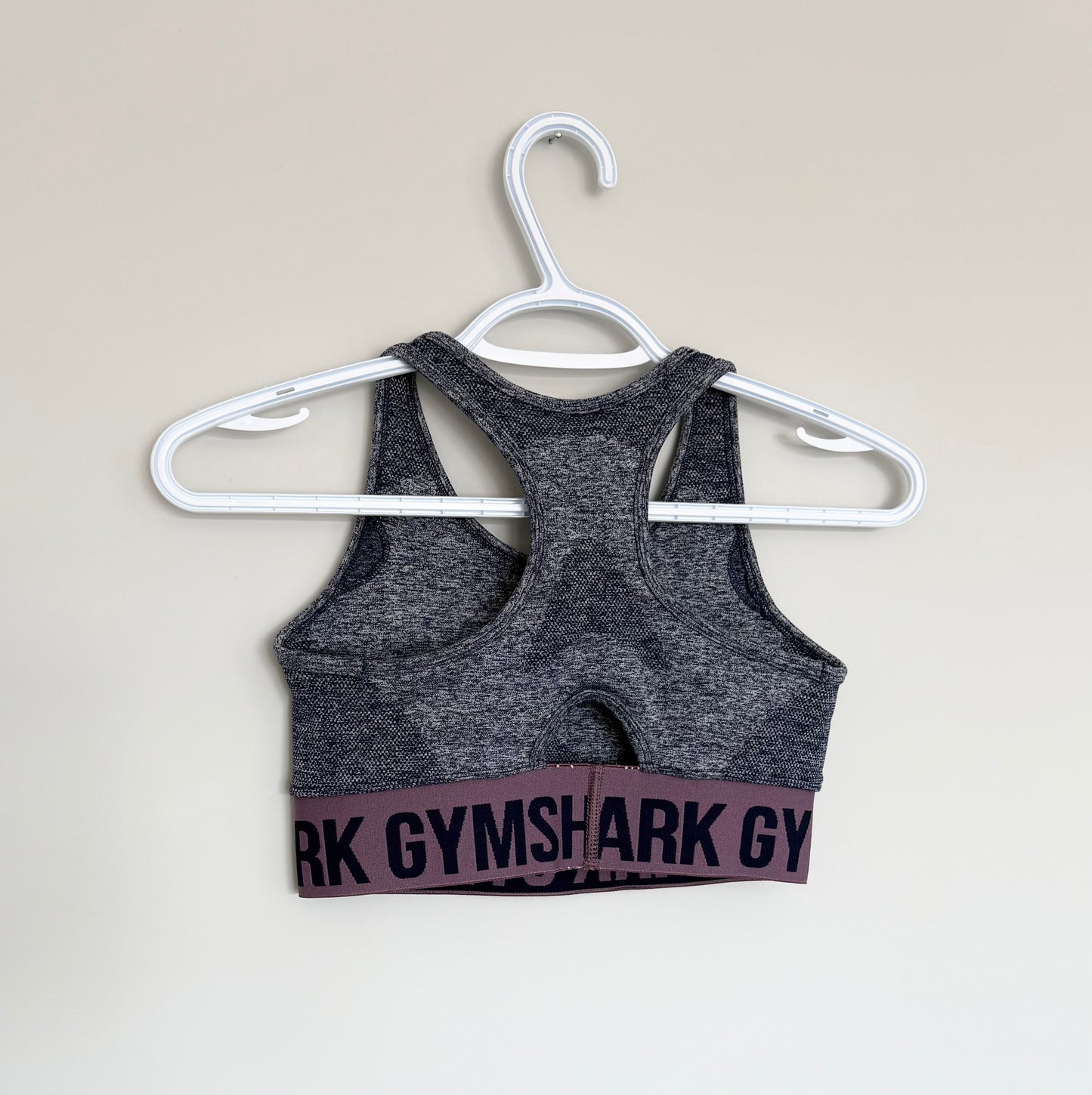 Women’s Gymshark Blue & Burgundy Marl Flex Sports Bra (Small)