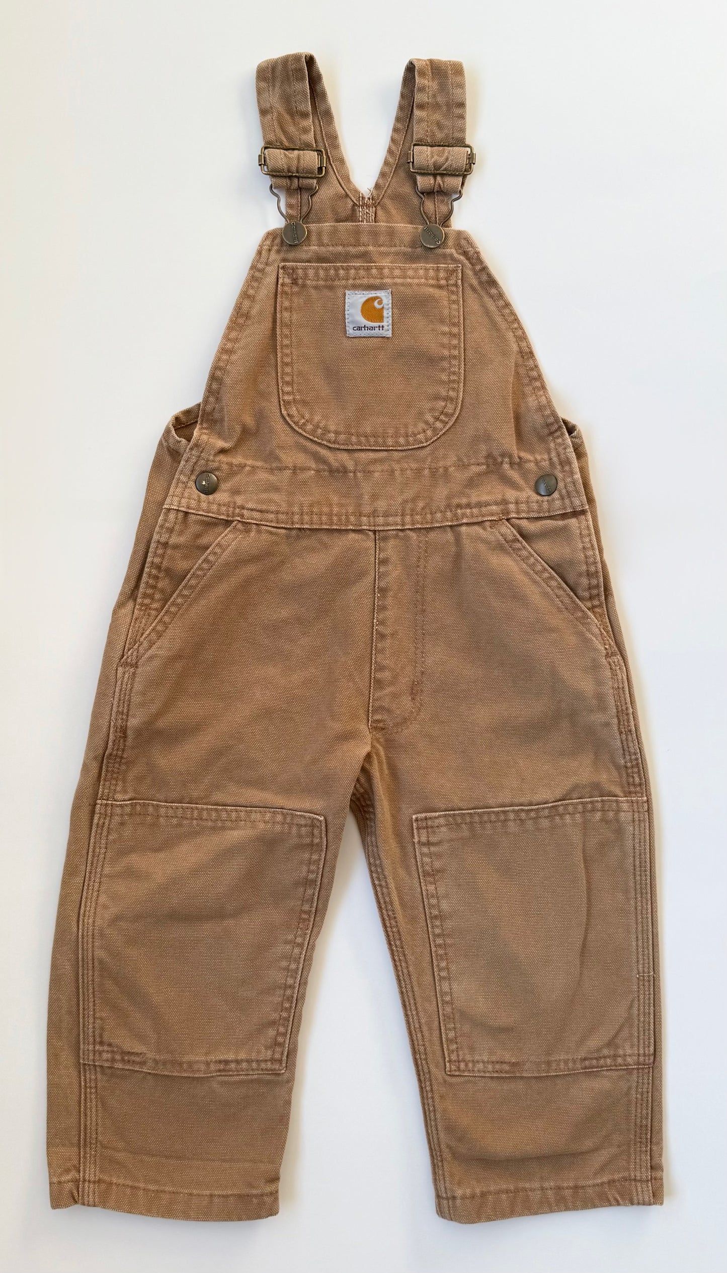 Vintage Carhartt Brown Distressed Overalls (2T)