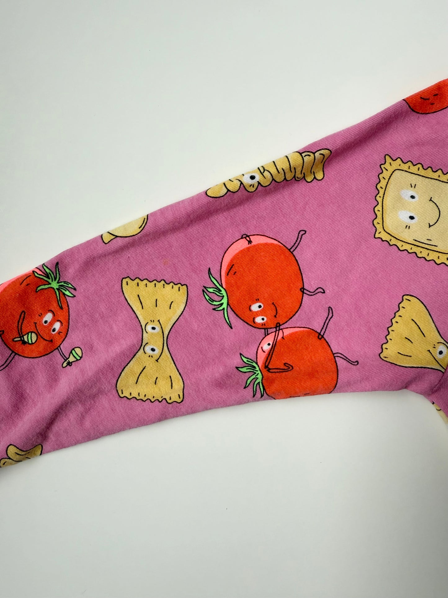 Bonds Wondersuit Pink Tomatoes & Pasta Sleeper Romper (12-18 Months)