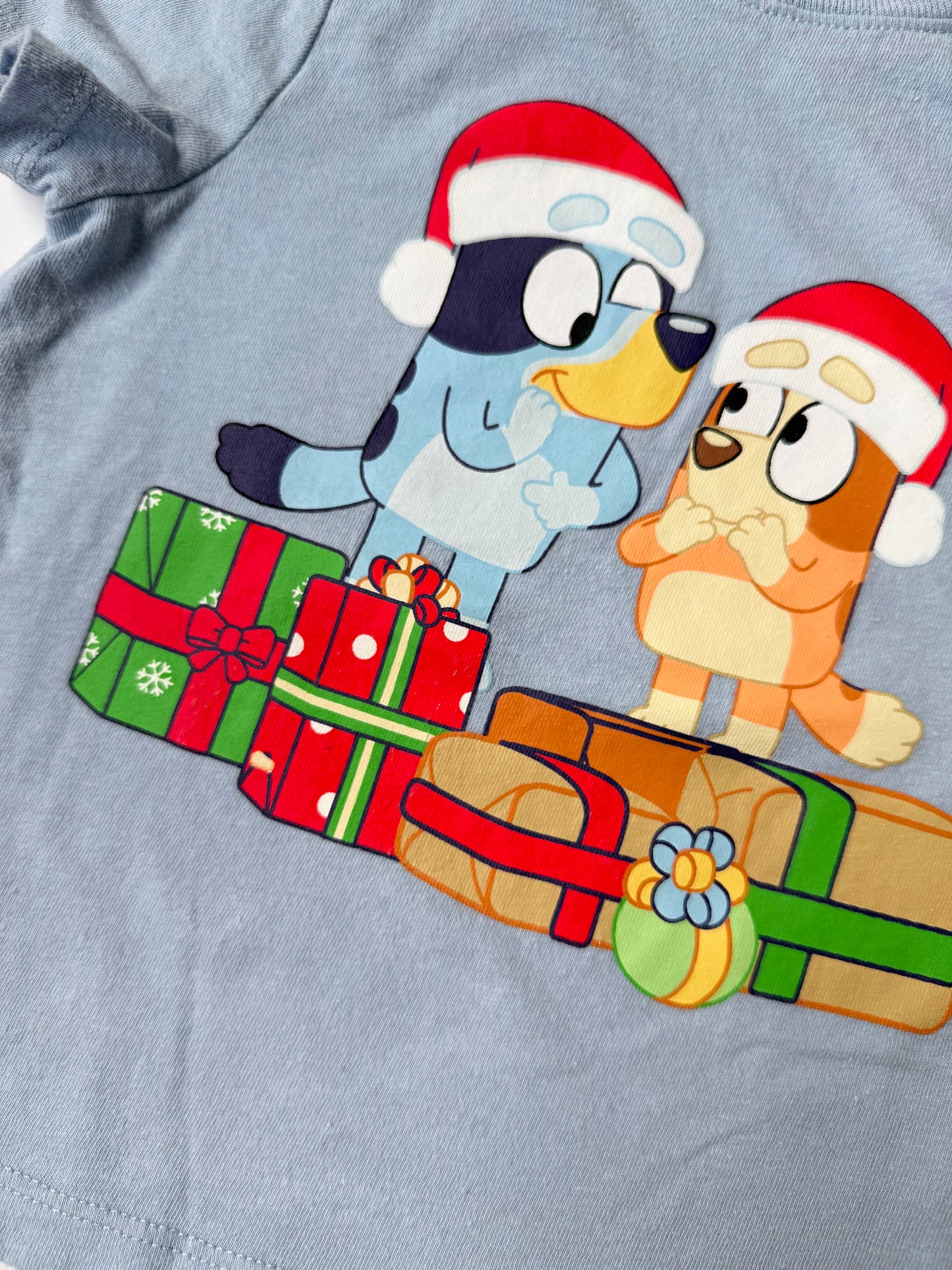 Old Navy x Bluey Blue Christmas T-Shirt (18-24 Months)