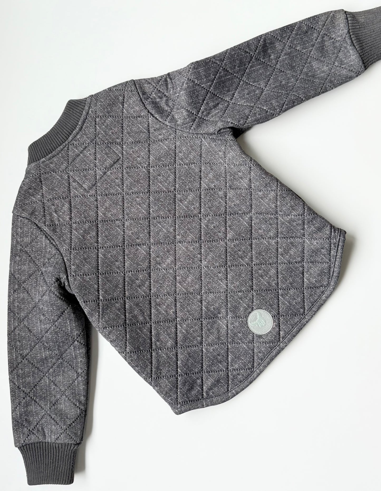 Wheat Thermo Quilted Fall Jacket Loui in Wave Melange Grey (3 Years)