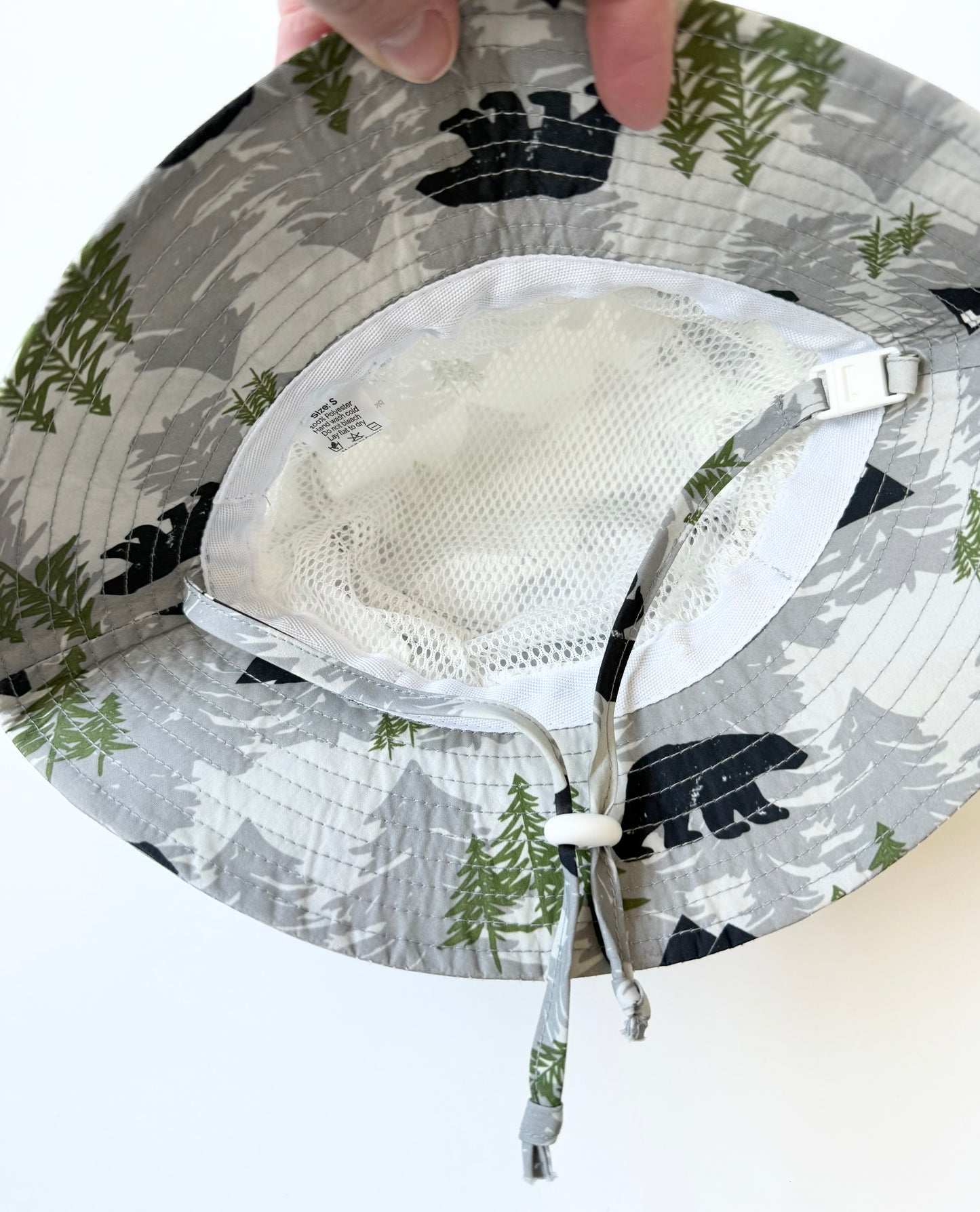 Jan & Jul Grey Forest Bears Sun Hat (0-6 Months - Small)