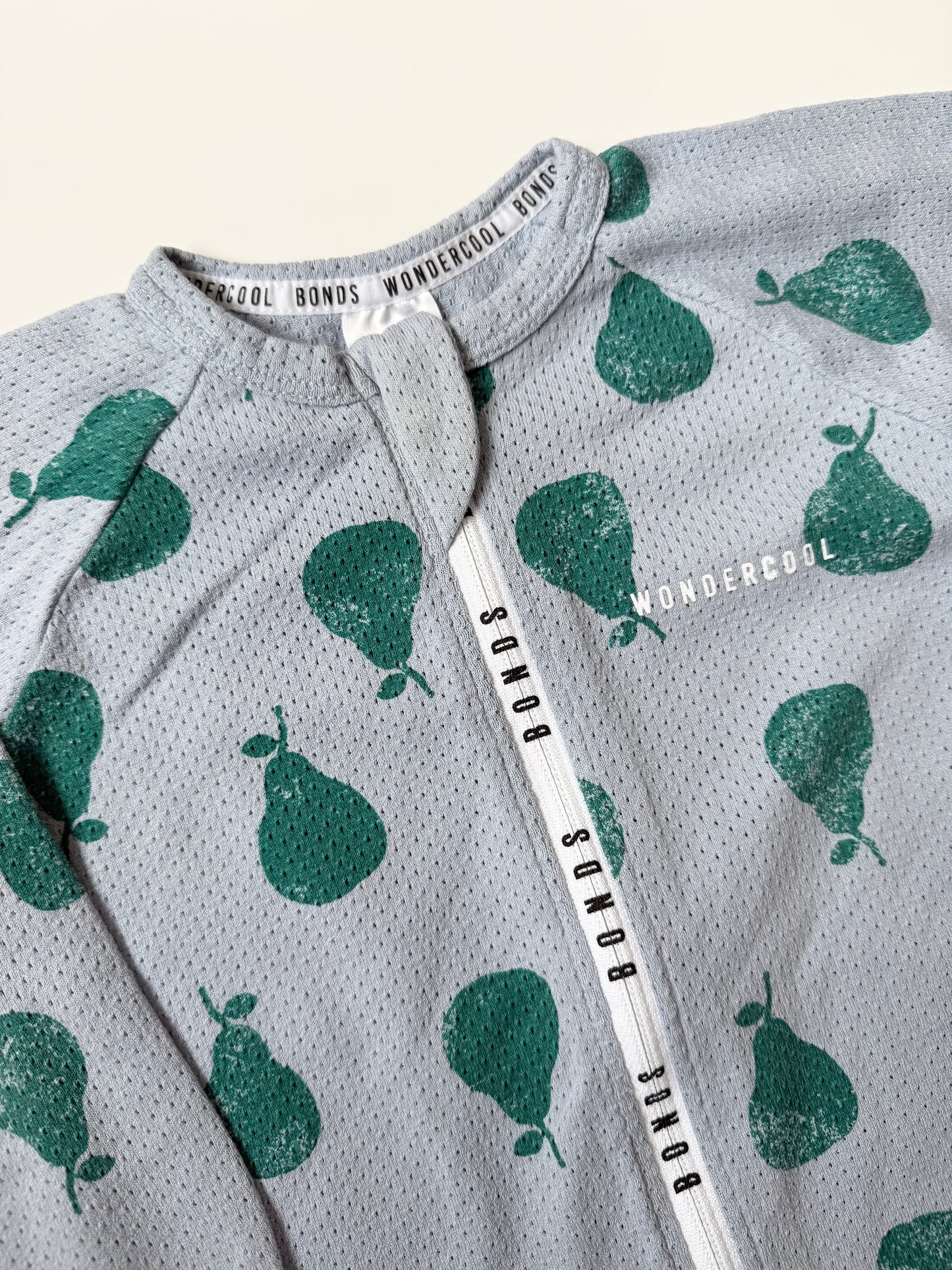 Bonds Wondercool Blue & Green Pears Sleeper Romper (18-24 Months)