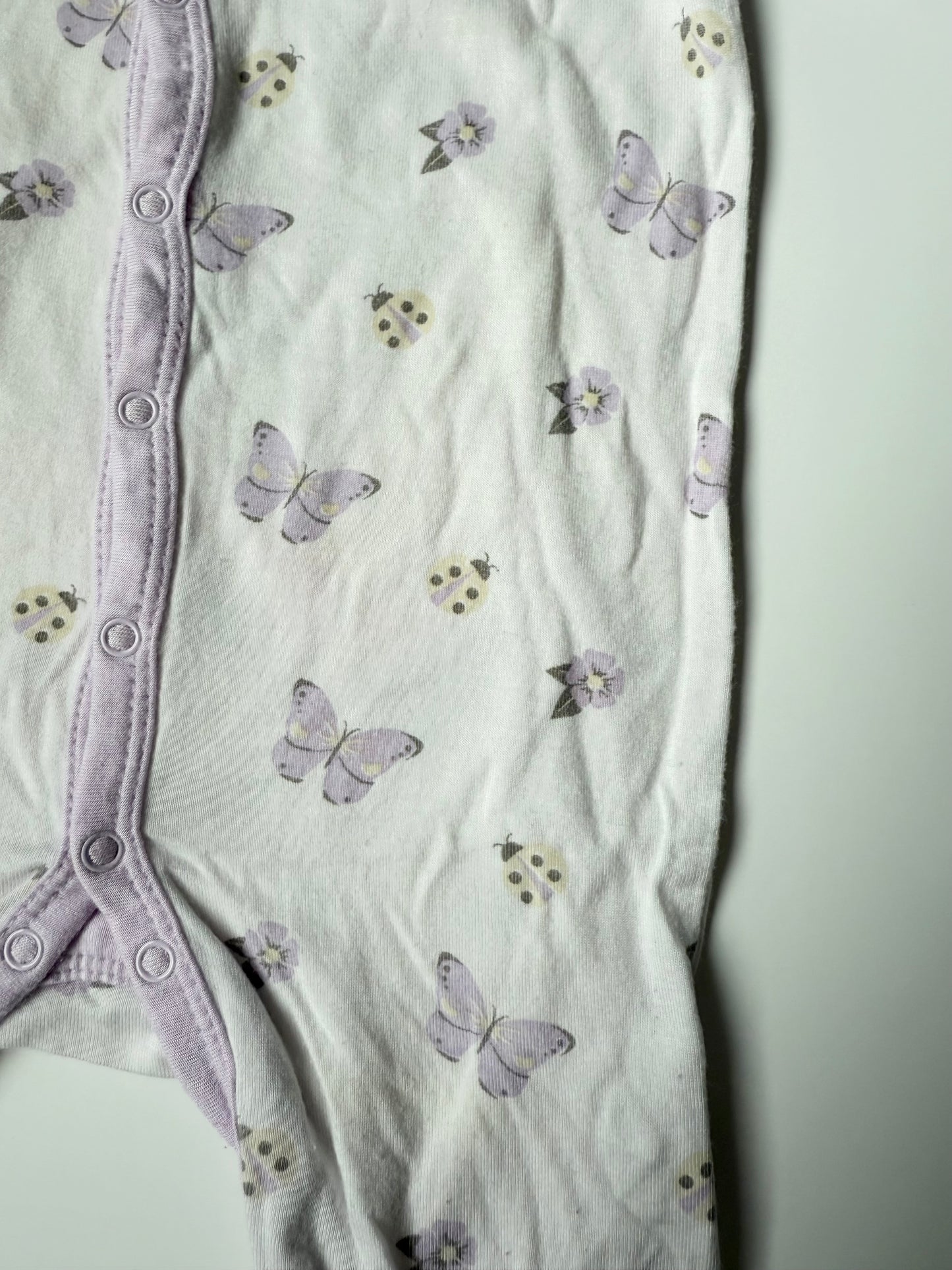 Kyte Flutter Snap Romper (3-6 Months)