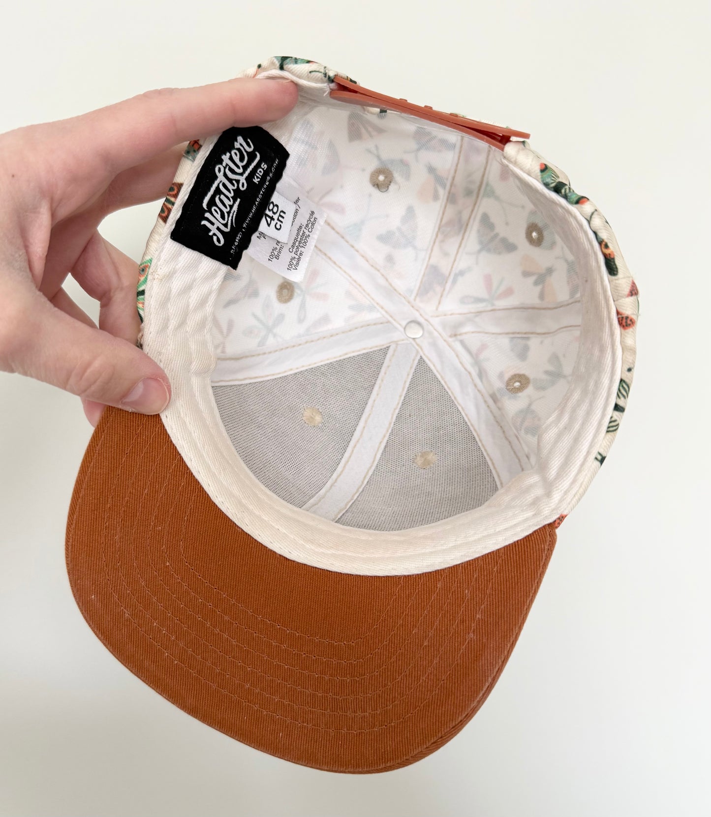Headster Brown/White Moth SnapBack Hat (48CM)