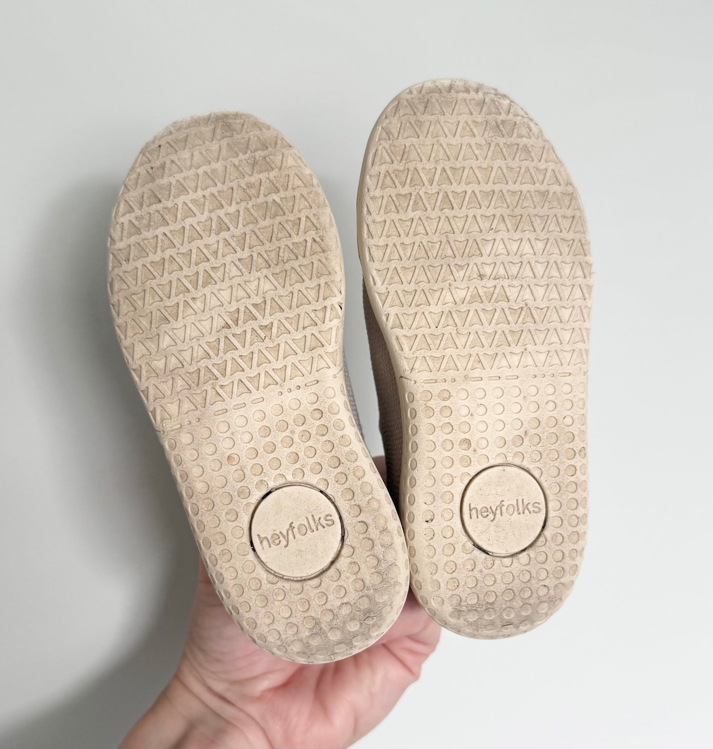 Heyfolks Light Beige Knit Slip On Sneakers (6)