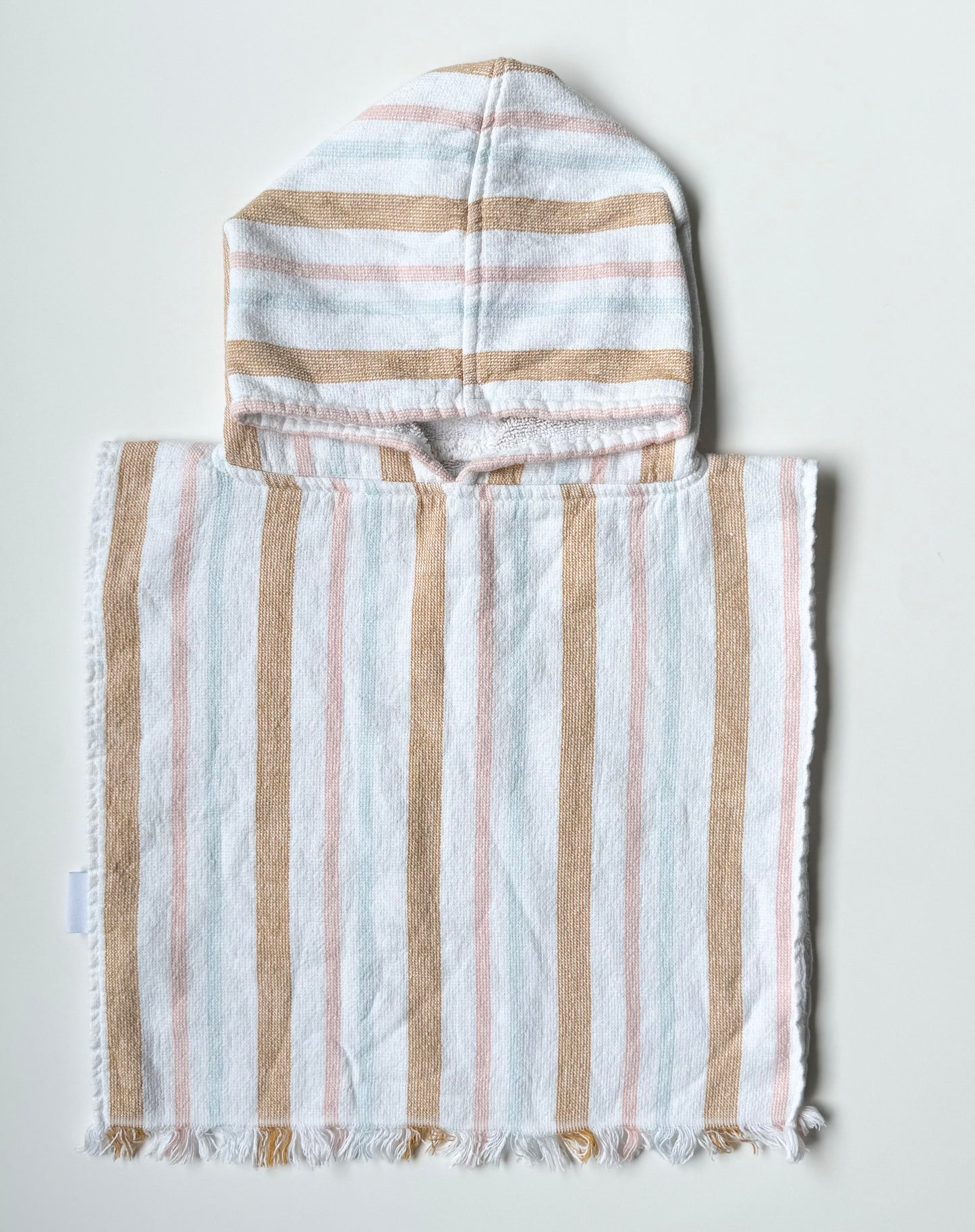 Indigo Baby Stripped Pastels Hooded Towel (0-12 Months)