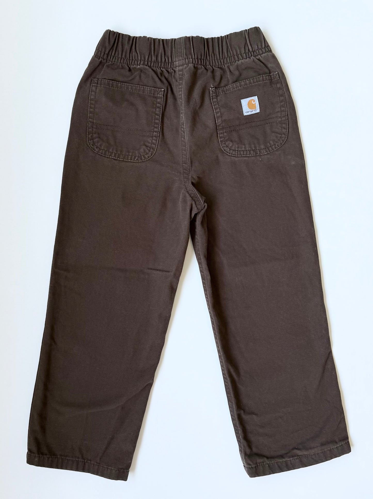 Carhartt Camouflage Fleece Hooded Vest & Matching Brown Pants Set (4T)