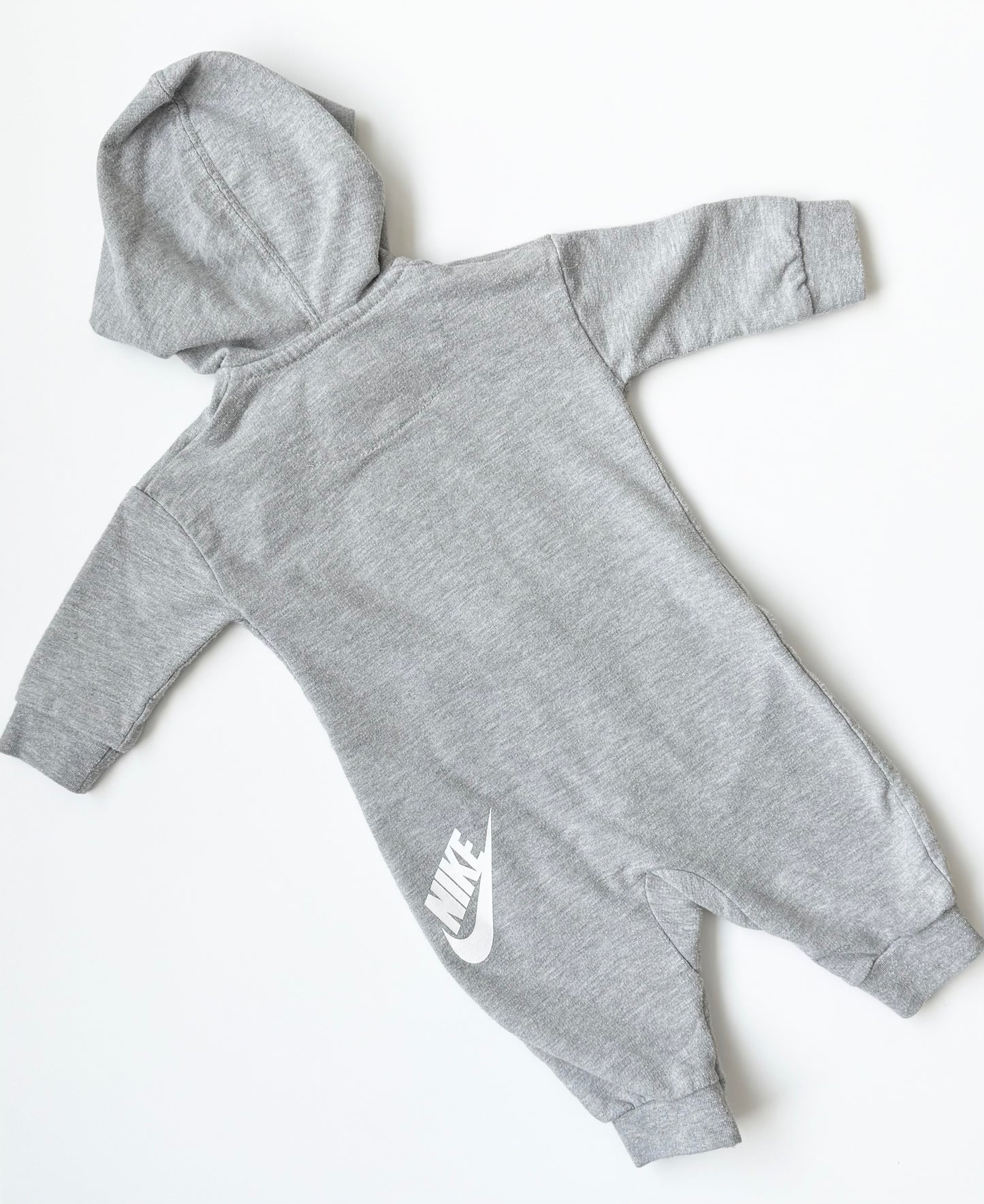 Nike Grey Zipper All Day Play Coverall (3-6 Months)
