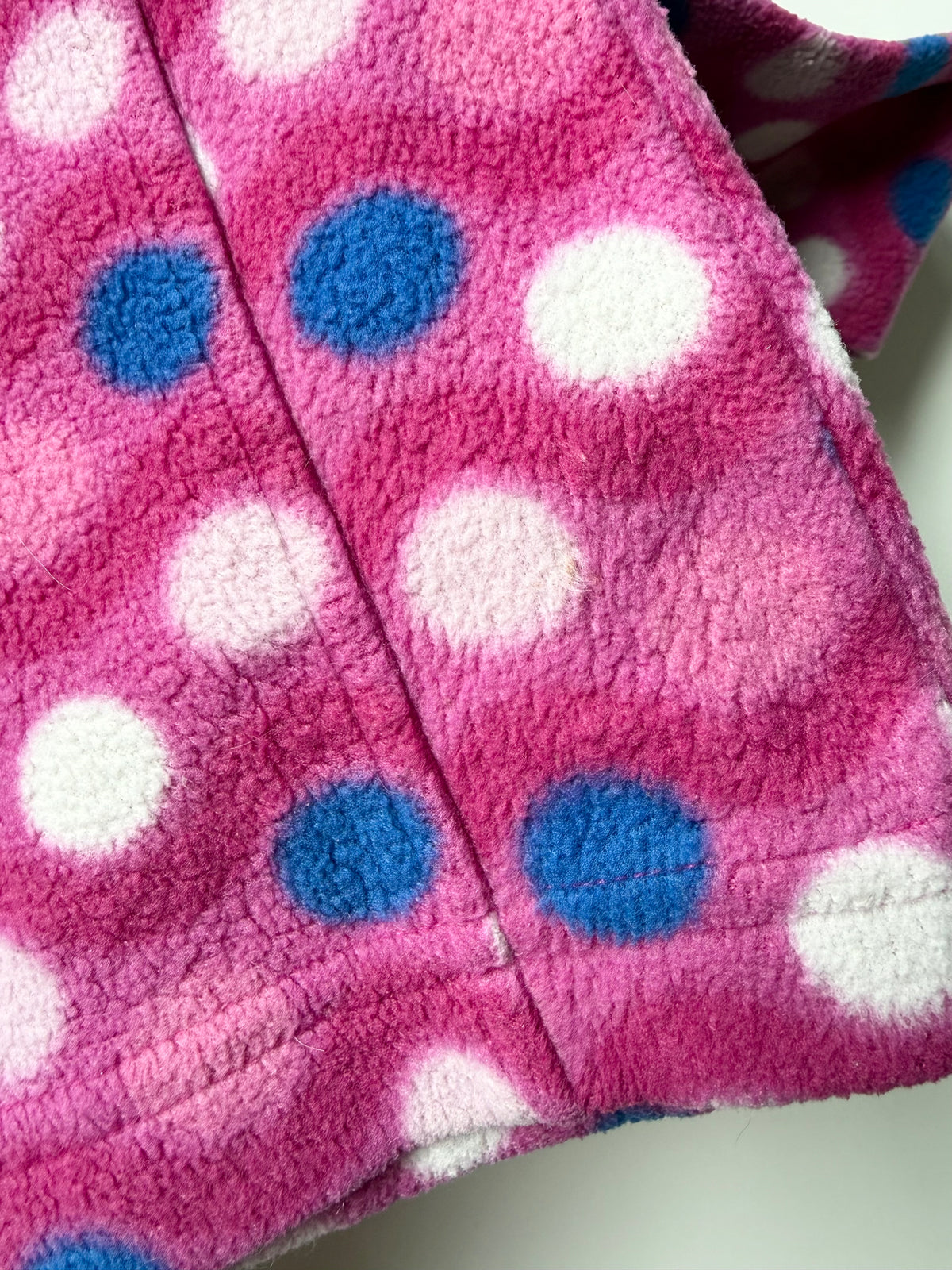 Columbia Pink Polkadot Fleece Zip Up (3T)