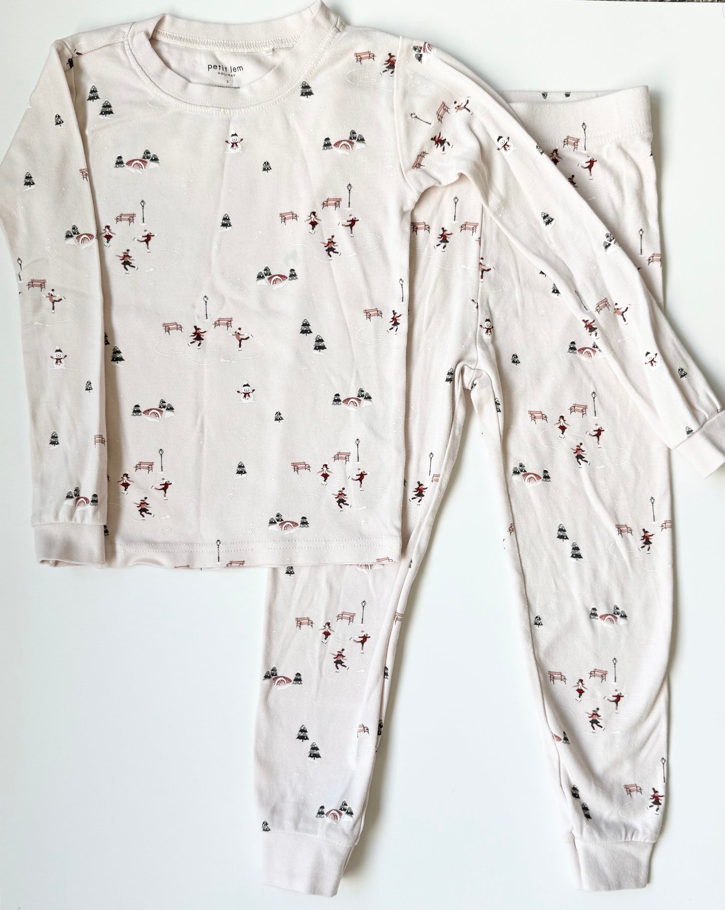 Petit Lem Park Skating Two Piece PJ Set (5 Years)