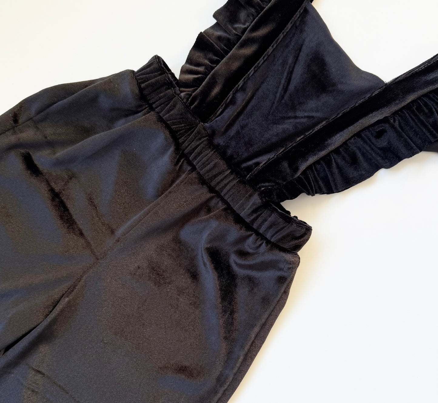 Zara Black Velvet Flutter Sleeve Jumpsuit (18-24 Months)