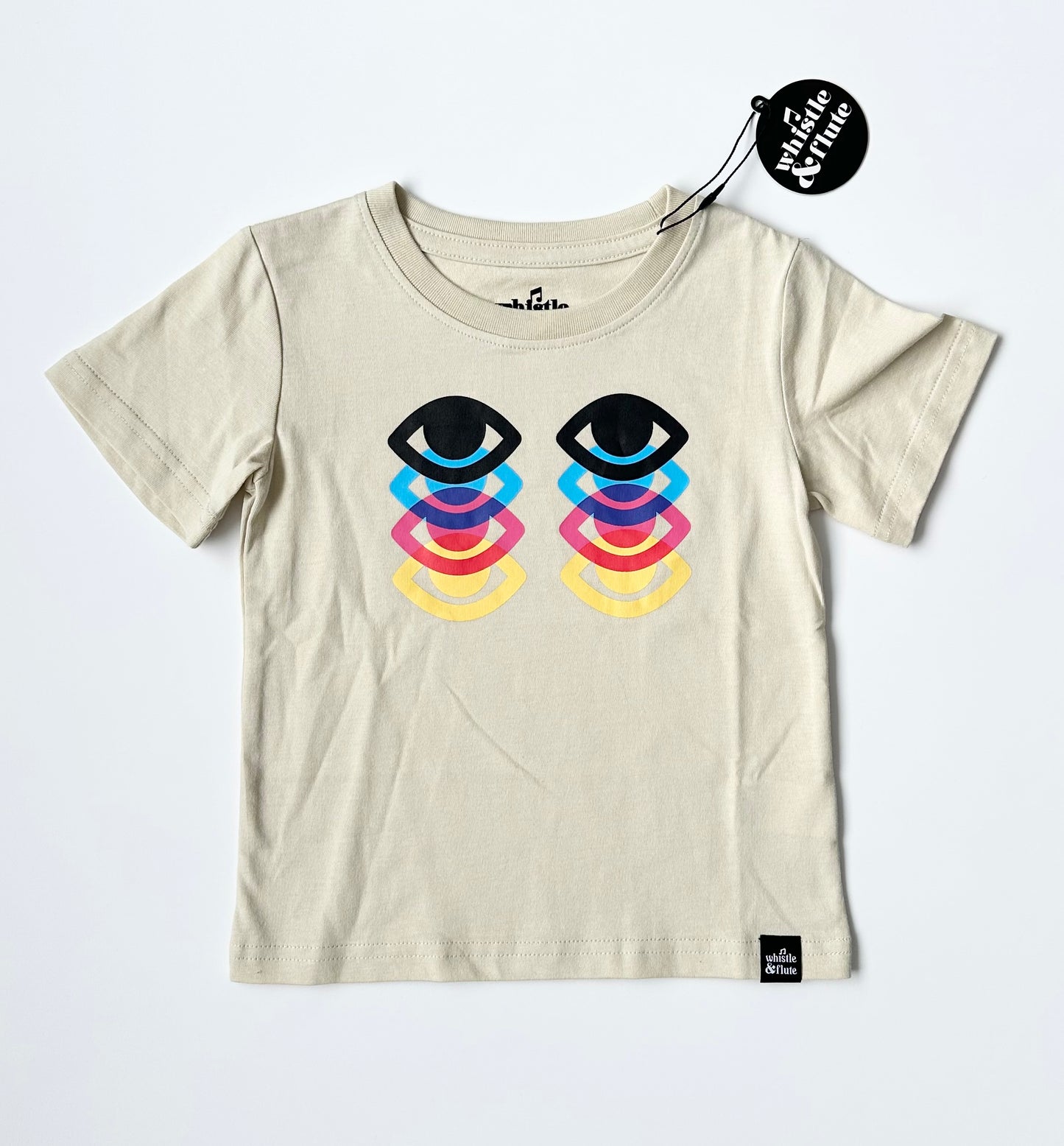 Whistle & Flute CMYK Tan Eyes T-Shirt (1-2 Years) - New