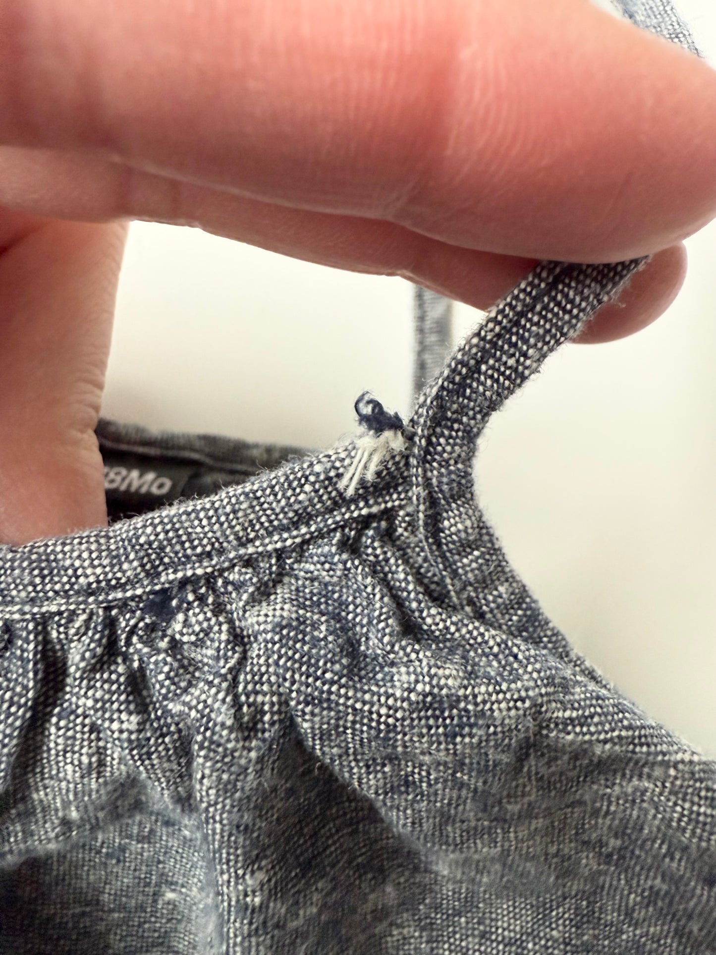 VonBon Dark Grey/Blue Tank Dress (12-18 Months)