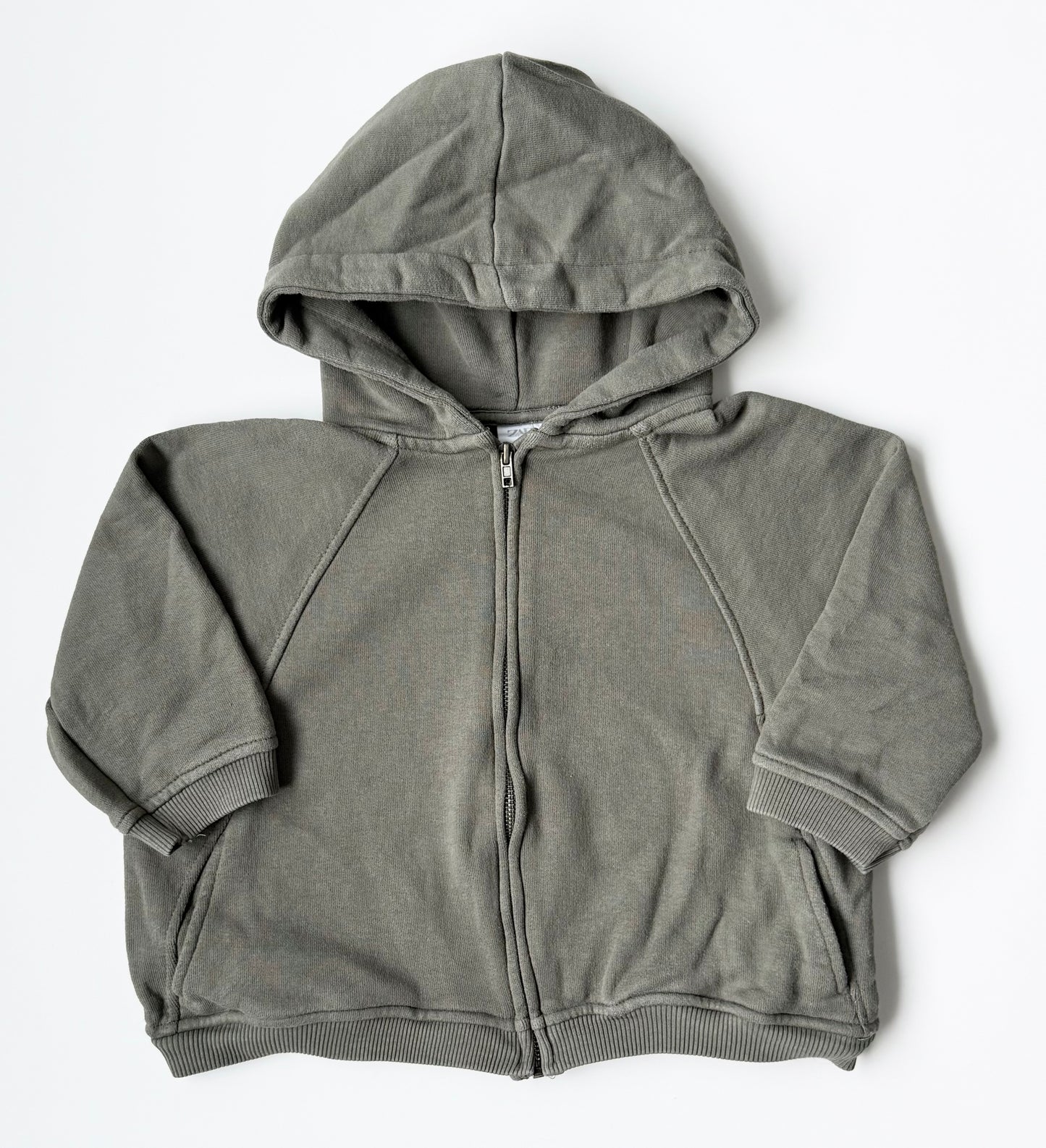 Zara Dark Grey Zip Up Hoodie (18-24 Months)