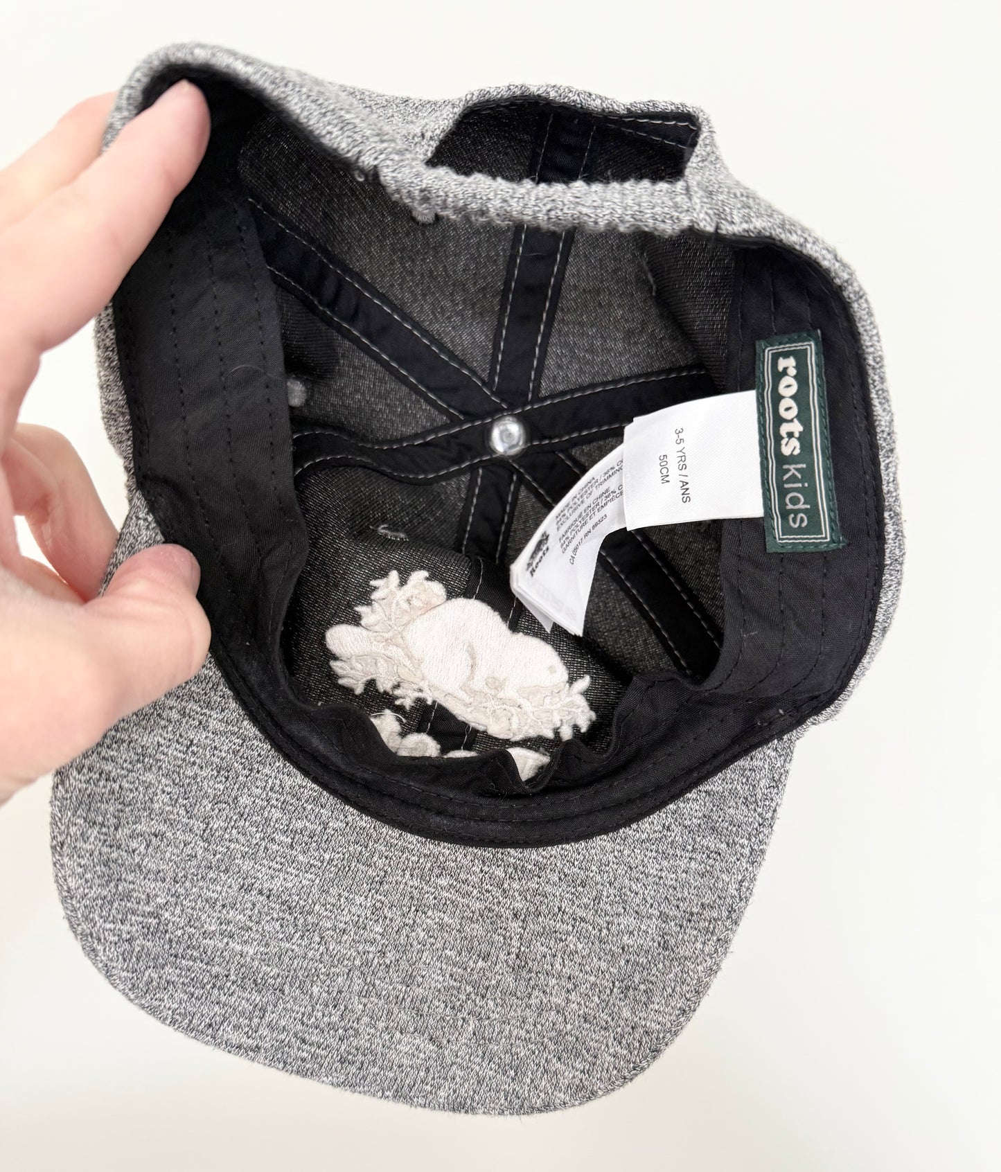 Roots Kids Heather Grey Ball Cap (3-5 Years)