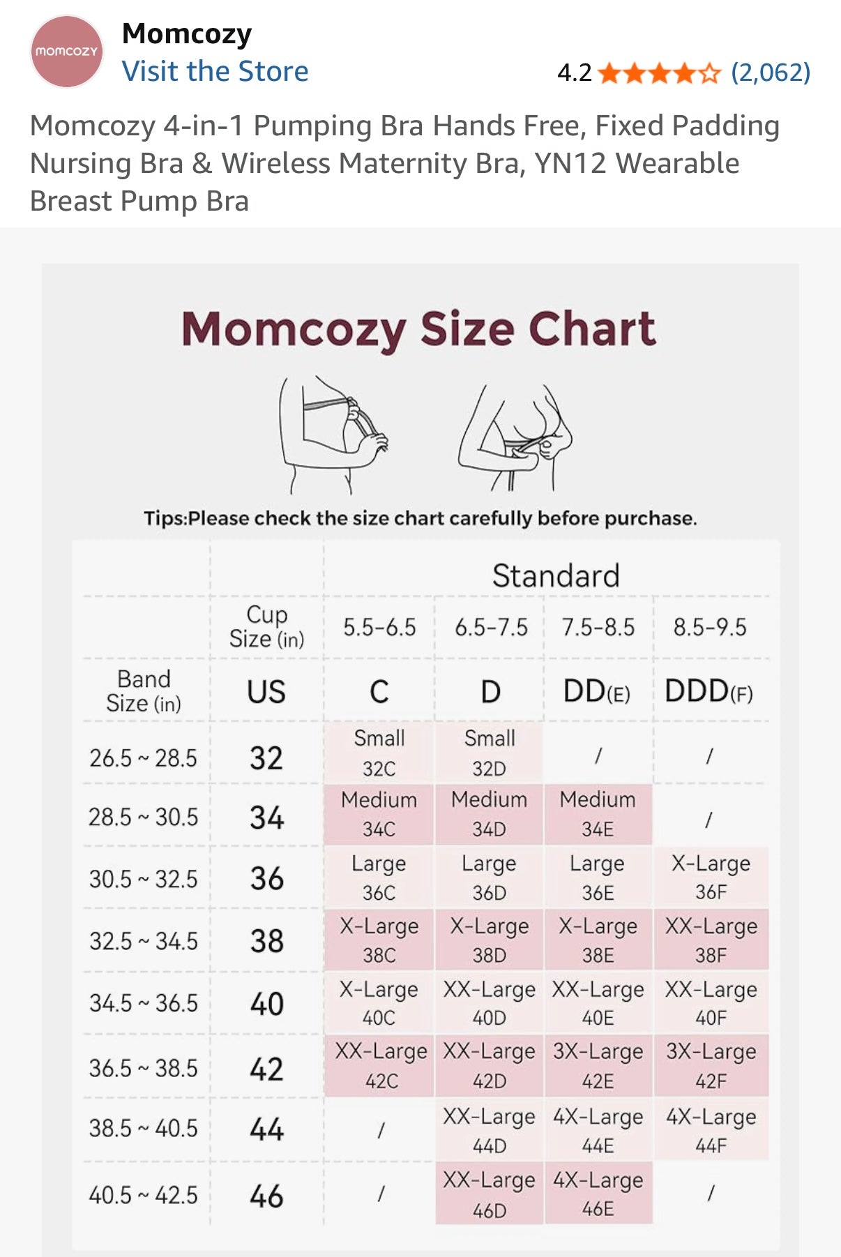 Momcozy Nursing/Pumping Hands-Free Bra in Black Leopard (3XL)