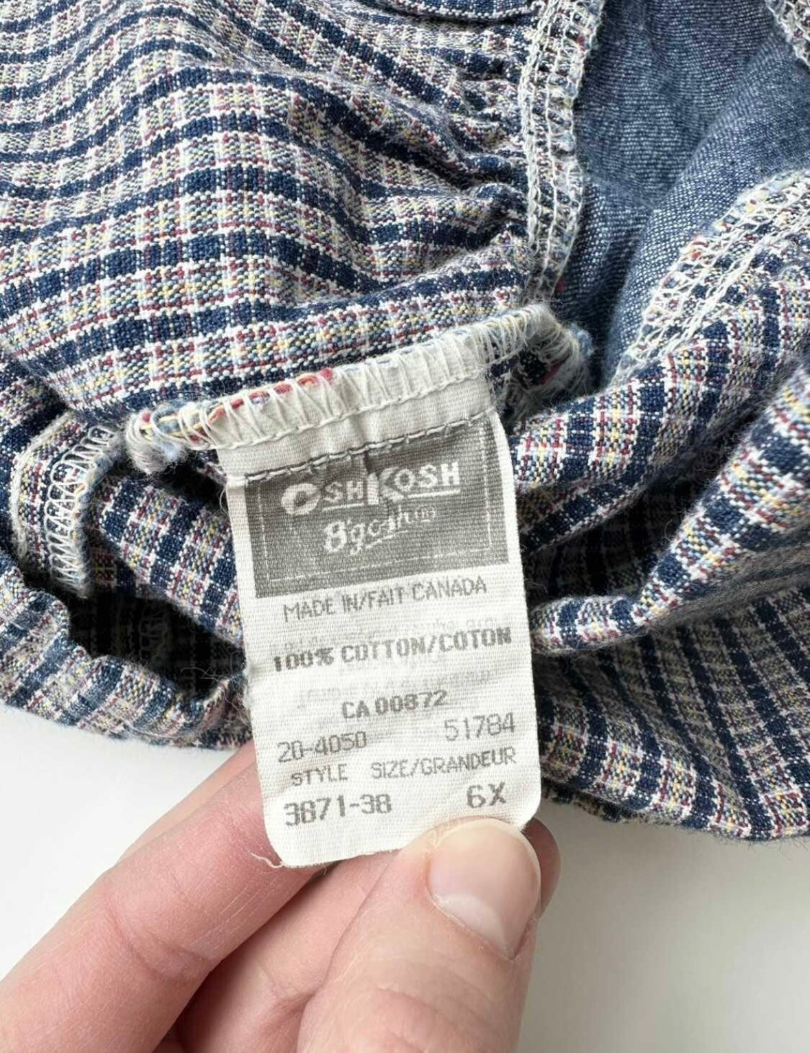 Vintage Oshkosh Jean Cherry Dress (6 Years)