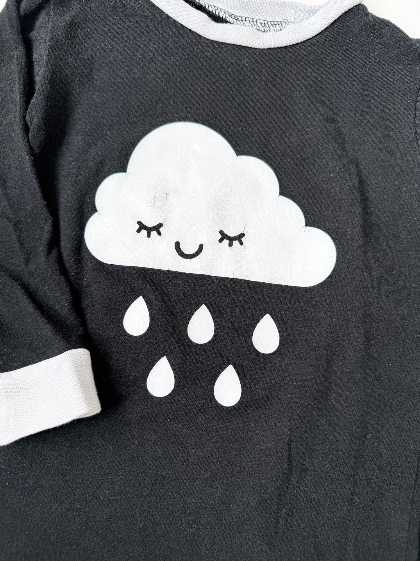 Whistle & Flute Black Cloud Two Piece PJ Set (1-2 Years)