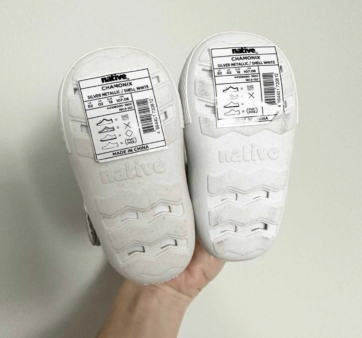 Native Chamonix Silver Metallic Boots - New (2)