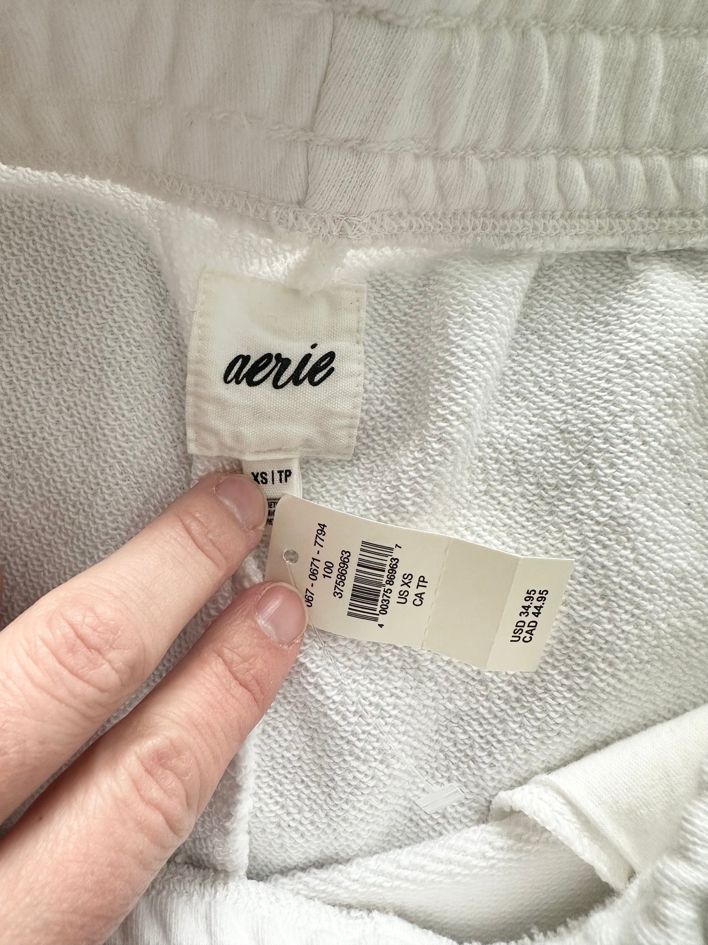 Women’s Arie White Sweat Shorts (Extra Small)