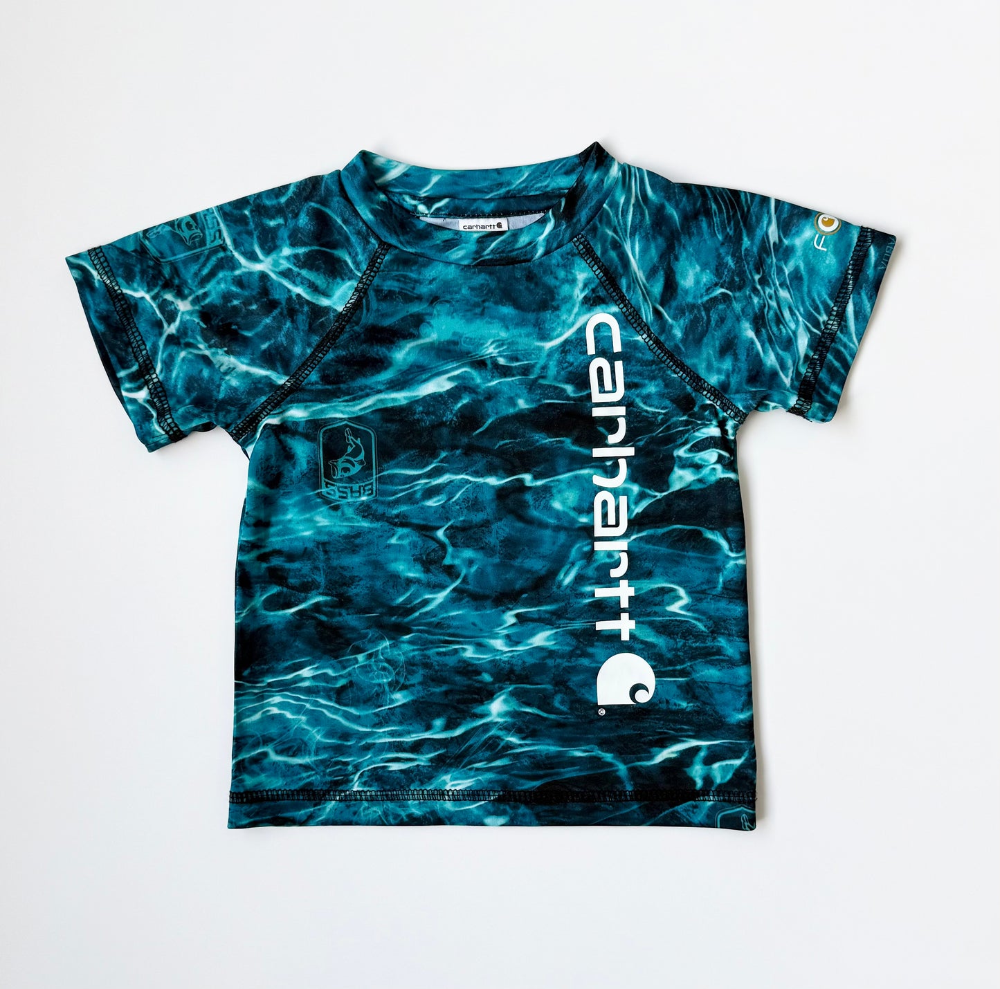 Carhartt Ocean Blue Water Camo Swim Top (6 Months)