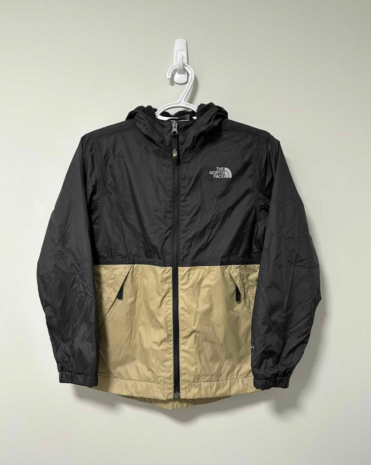 The North Face Black & Tan Wind Breaker Jacket (10-12 Years)