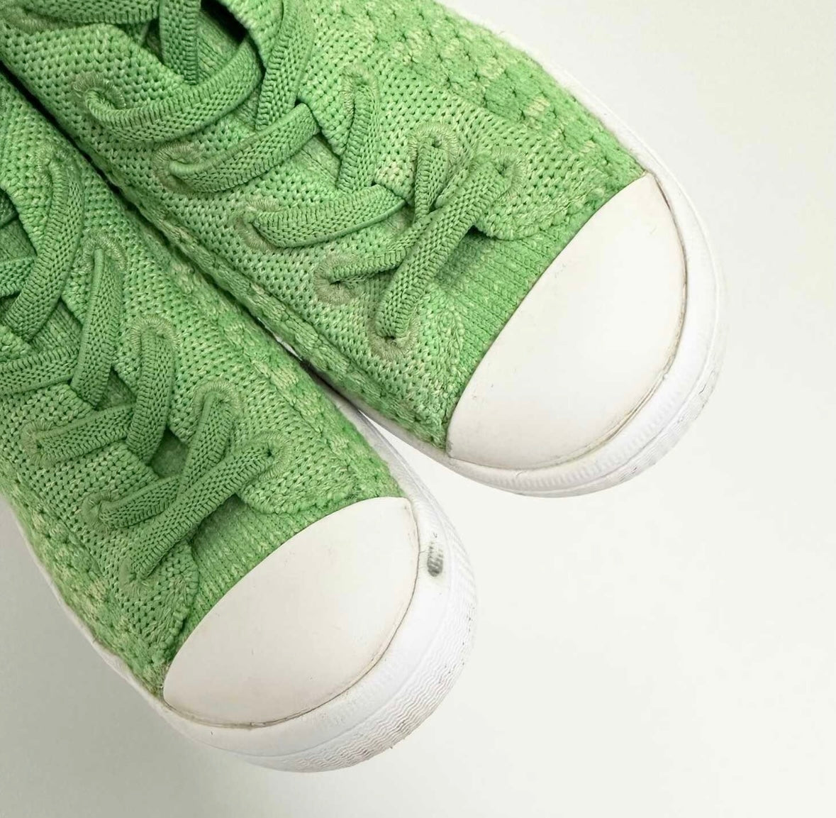 Native Green Knit Mesh Hightop Sneakers (10)