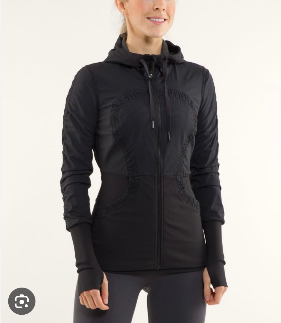 Women’s Lululemon Dance Studio Reversible Jacket - Black & Grey (4)