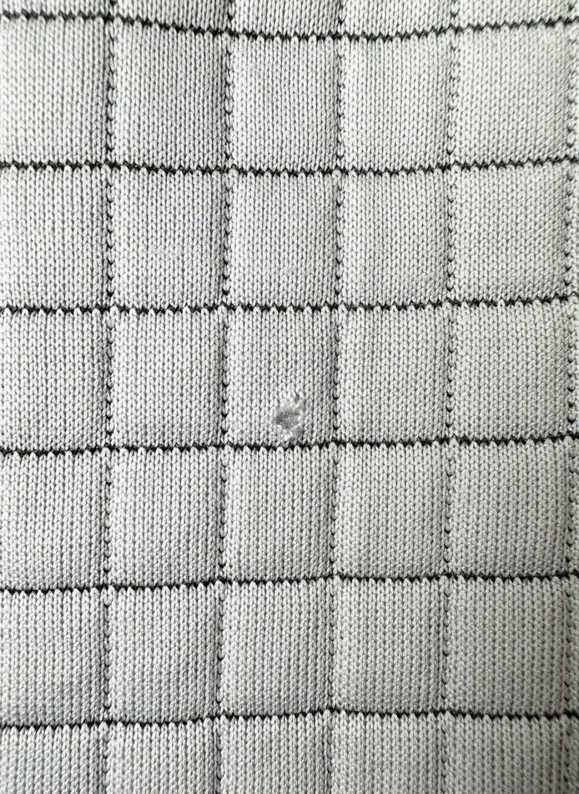 The North Face Grey & Neon Green Quilted Hooded Sweater - Medium (10-12 Years)