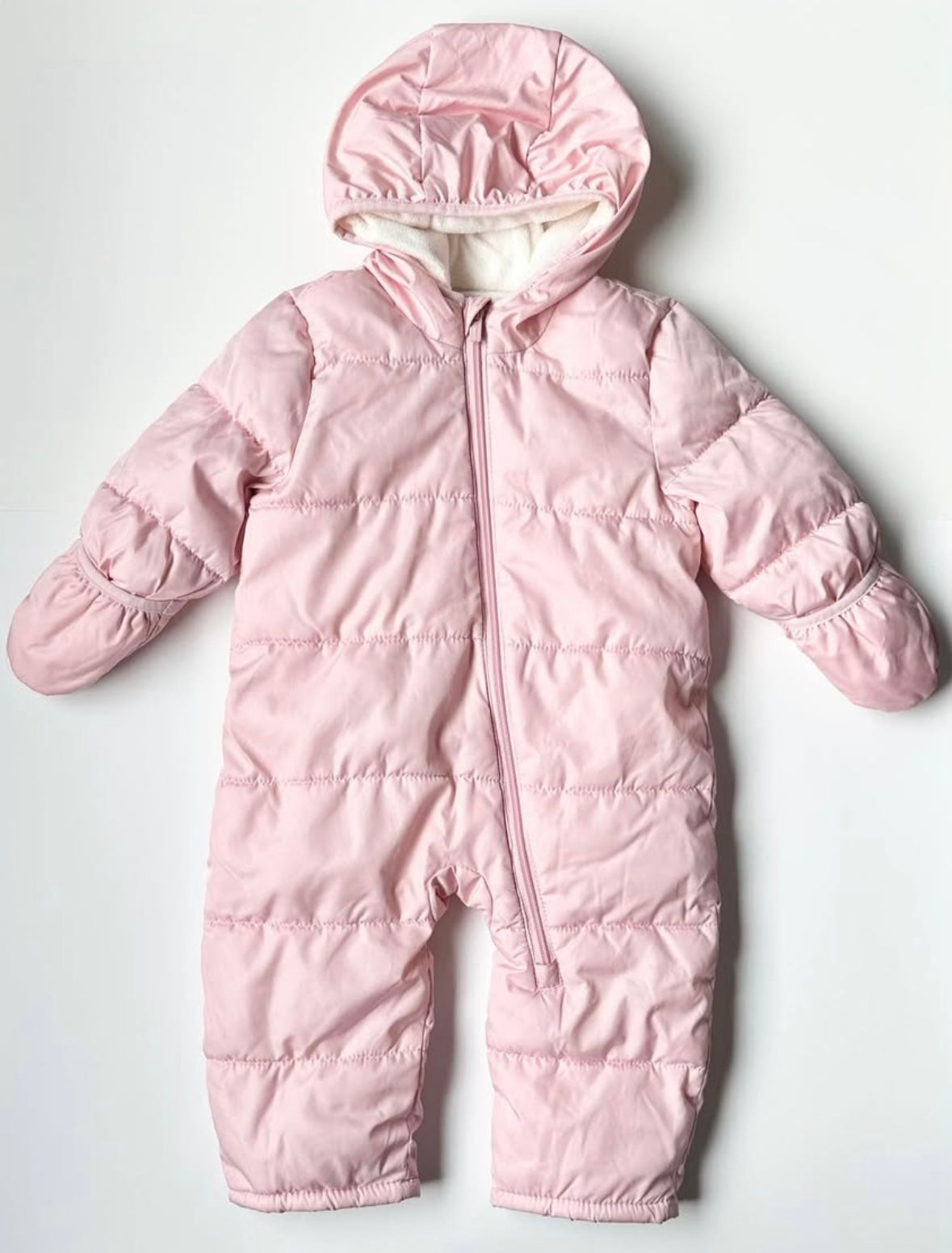 Old Navy Pink Puffer Snowsuit (12-18 Months)